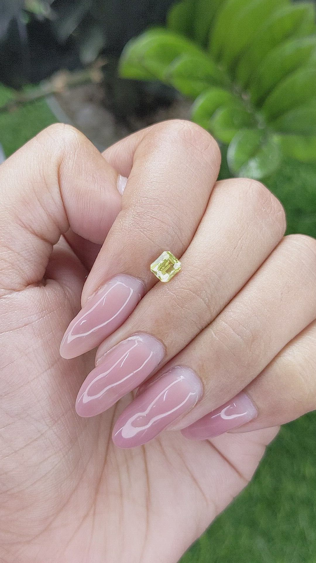 0.62 Ct. Chrysoberyl from Ceylon (Sri Lanka) Size Video