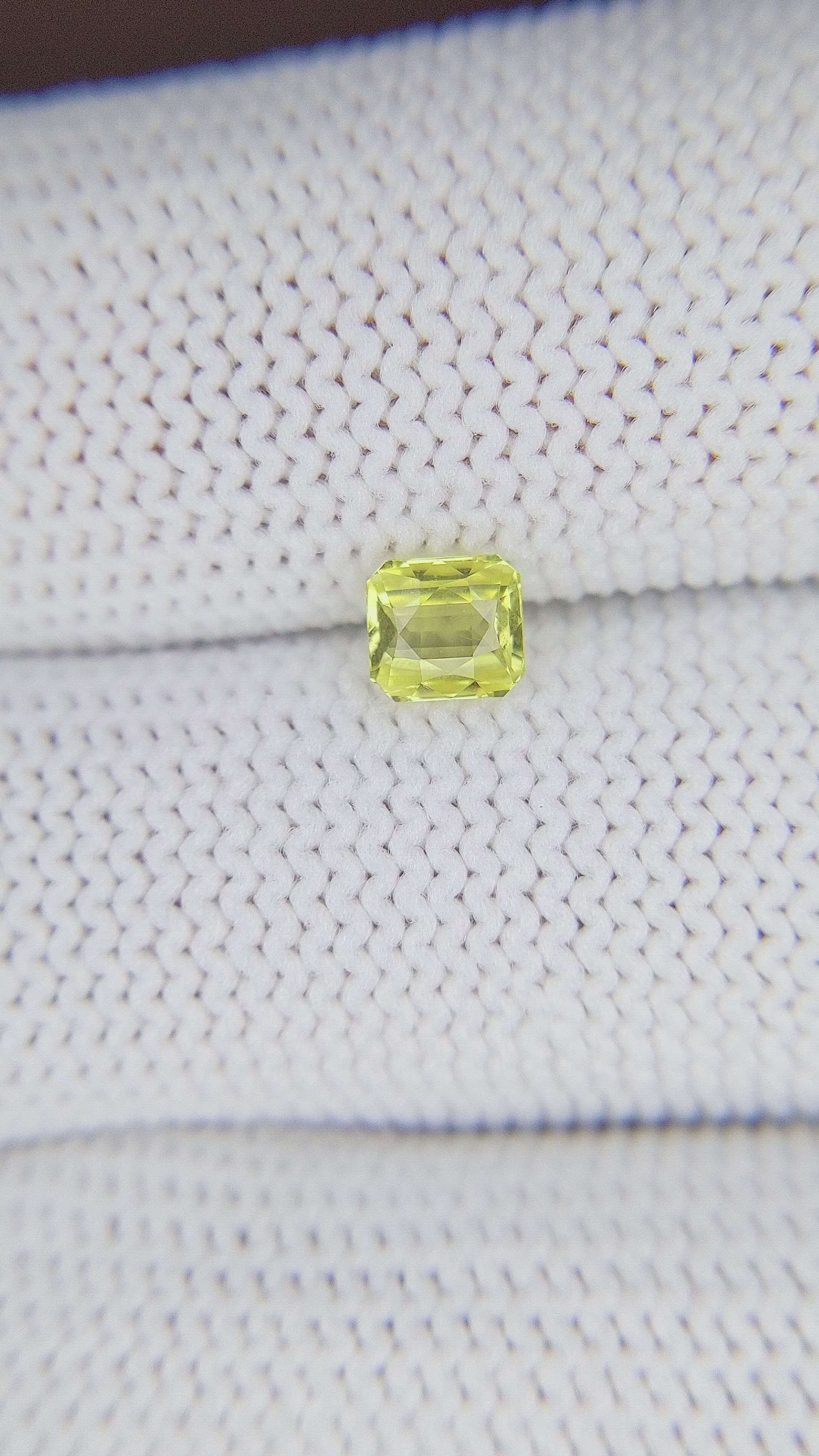 0.62 Ct. Chrysoberyl from Ceylon (Sri Lanka) Size Video