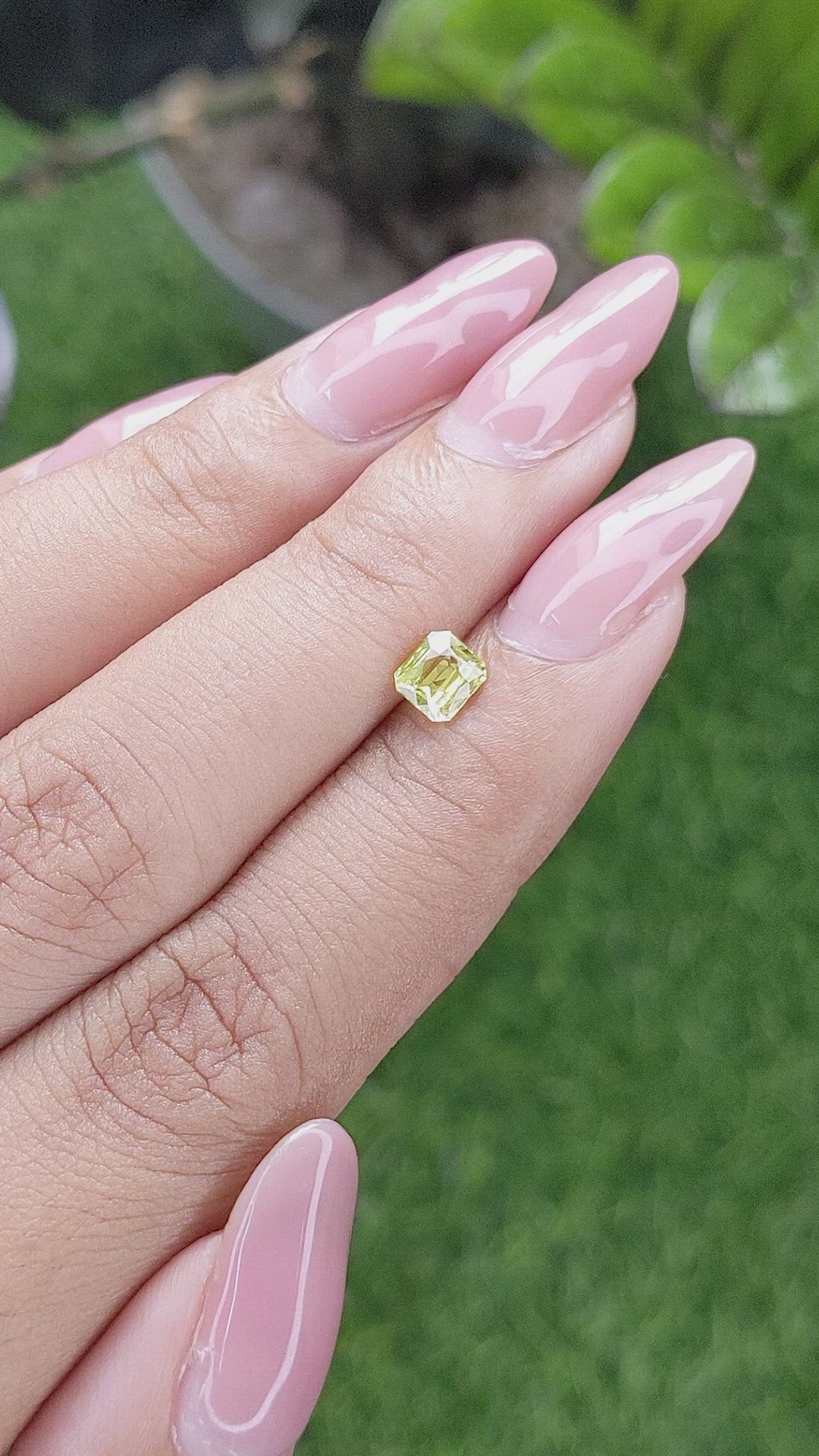 0.62 Ct. Chrysoberyl from Ceylon (Sri Lanka) Size Video