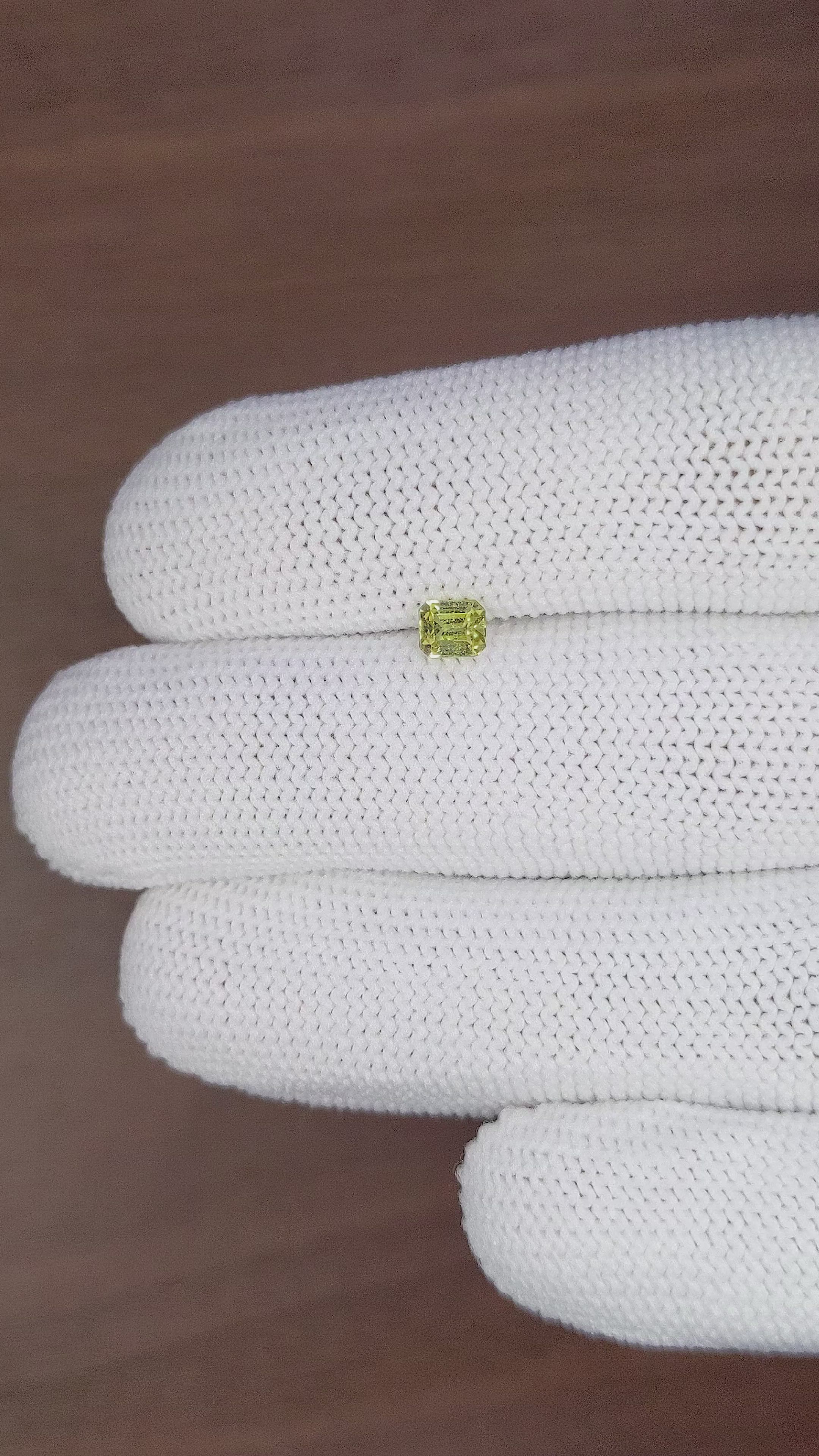 0.39 Ct. Chrysoberyl from Ceylon (Sri Lanka) Size Video