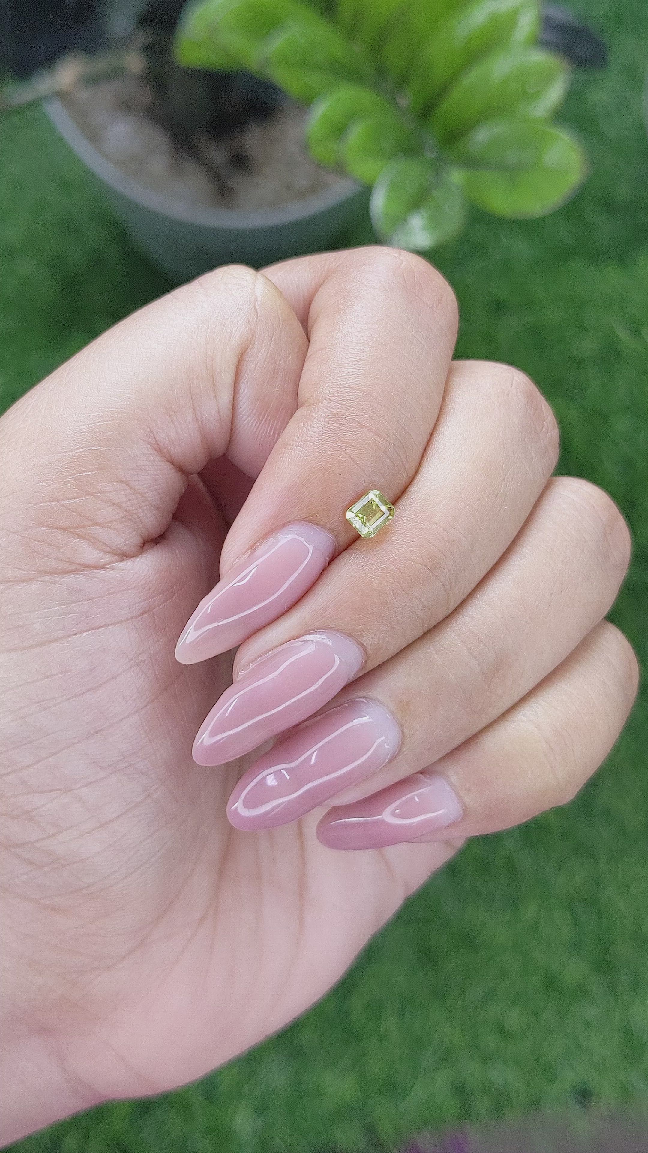 0.39 Ct. Chrysoberyl from Ceylon (Sri Lanka) Size Video