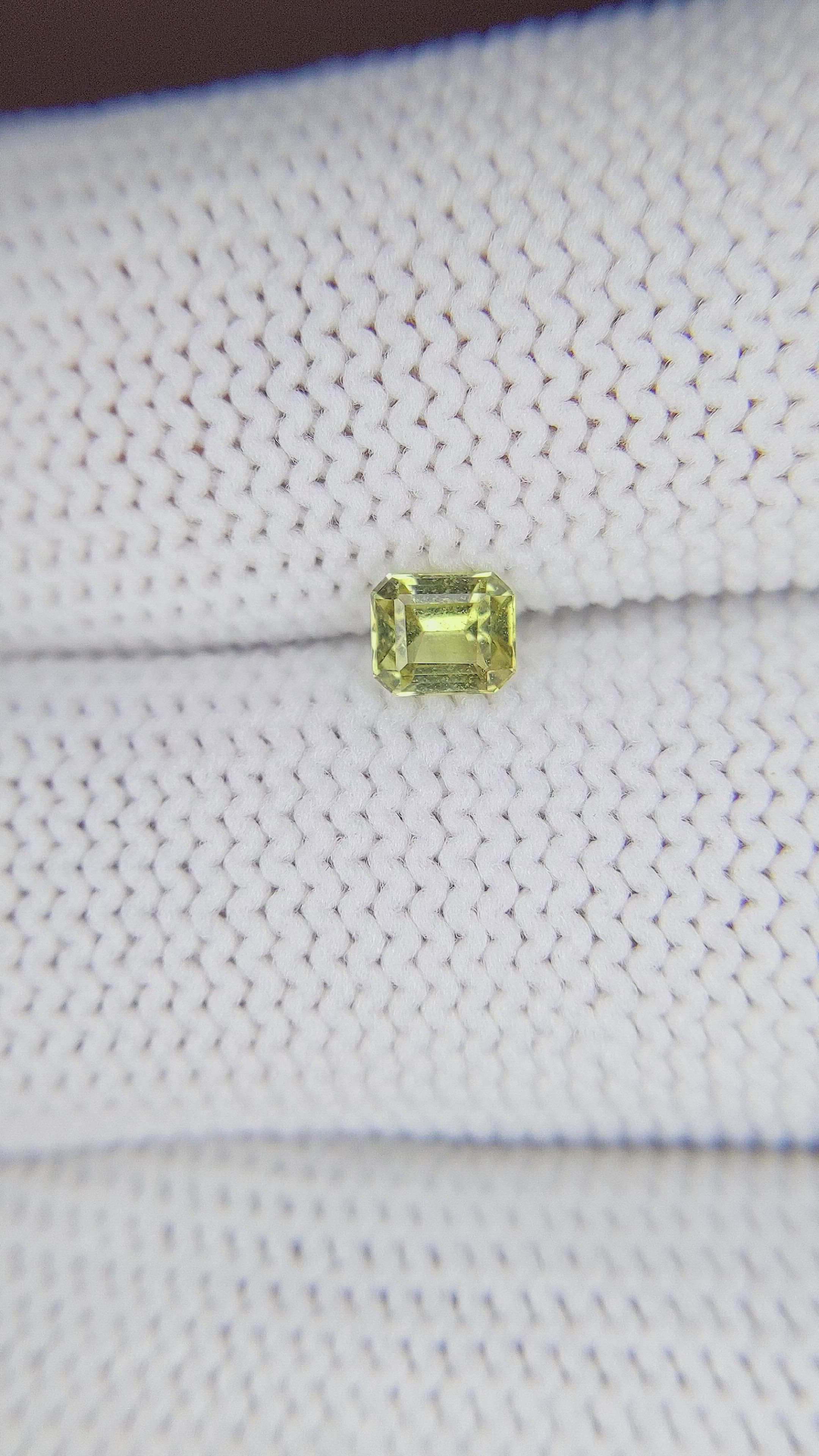 0.39 Ct. Chrysoberyl from Ceylon (Sri Lanka) Size Video
