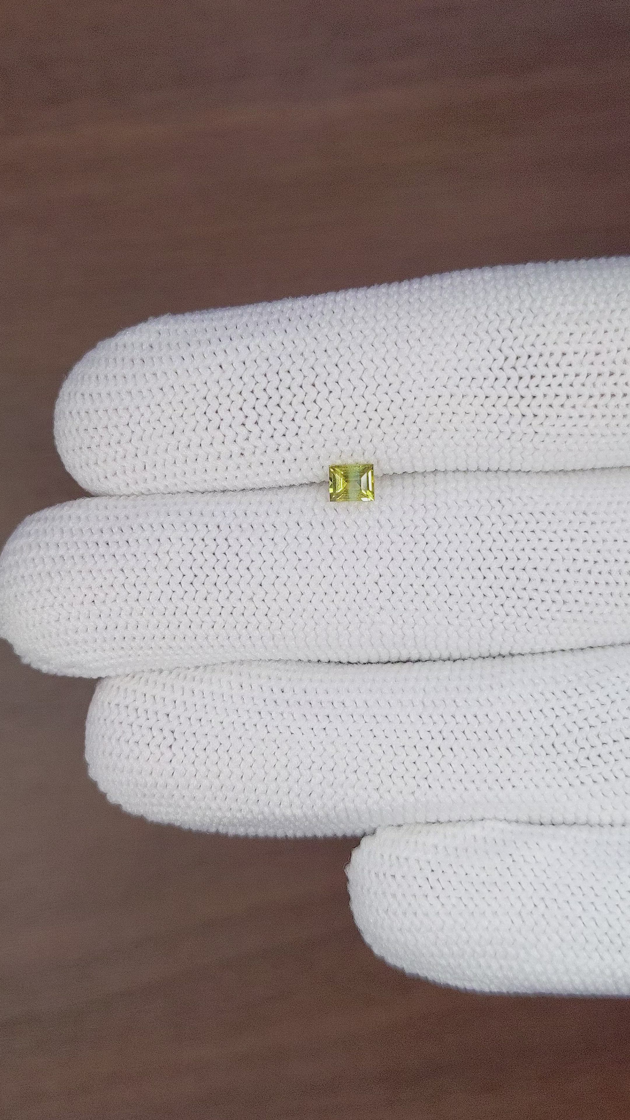 0.34 Ct. Chrysoberyl from Ceylon (Sri Lanka) Size Video