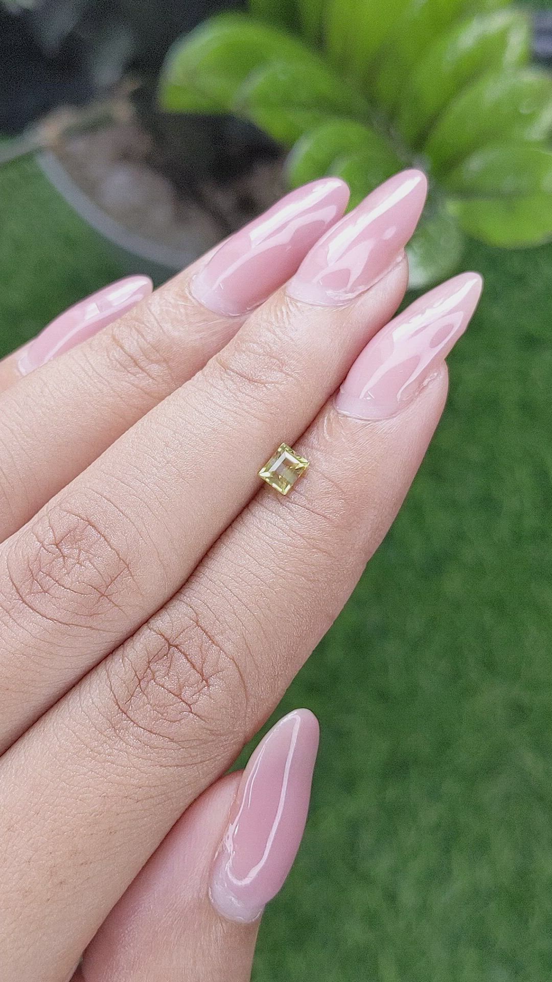 0.34 Ct. Chrysoberyl from Ceylon (Sri Lanka) Size Video