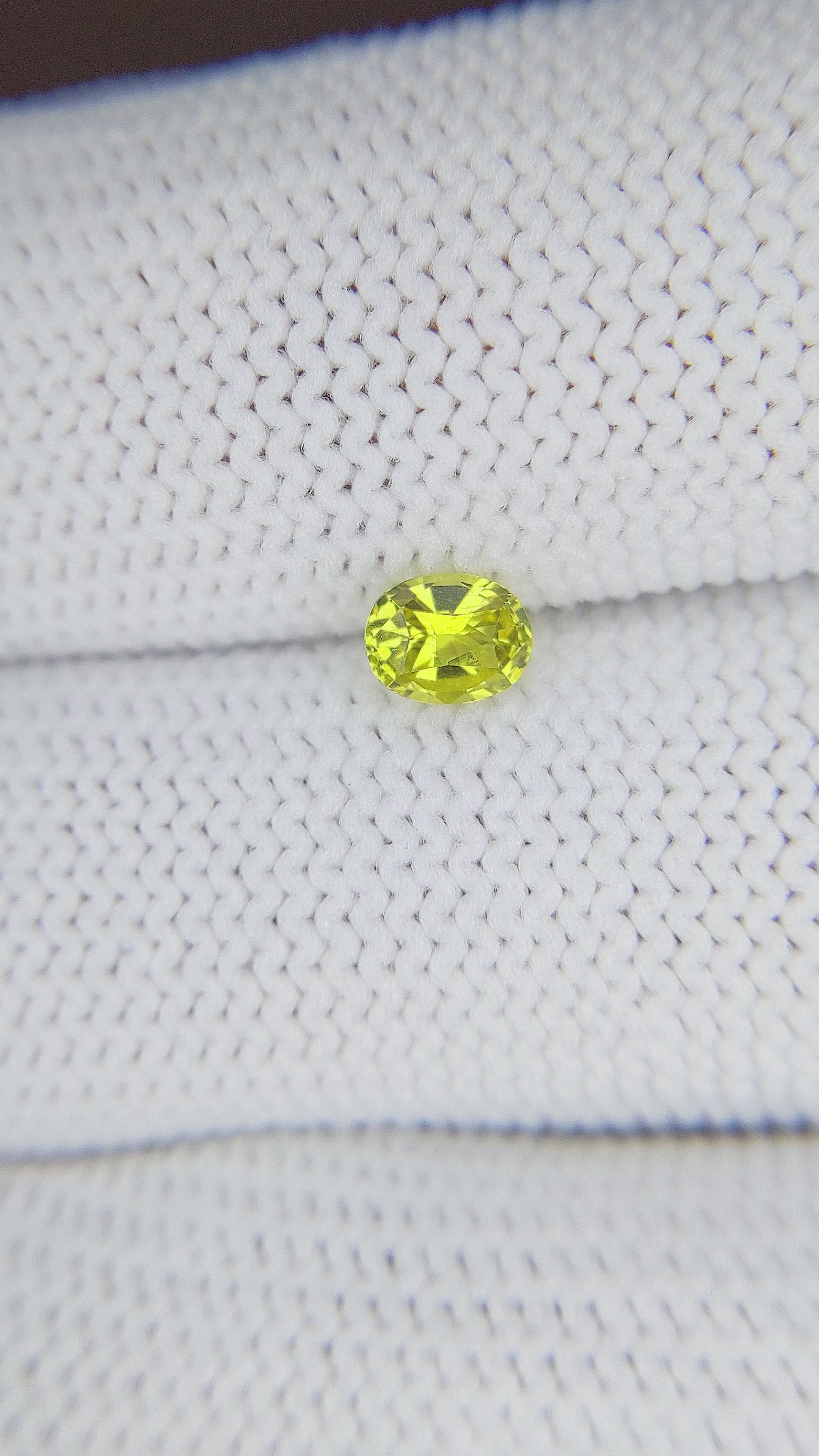 0.46 Ct. Chrysoberyl from Ceylon (Sri Lanka) Size Video
