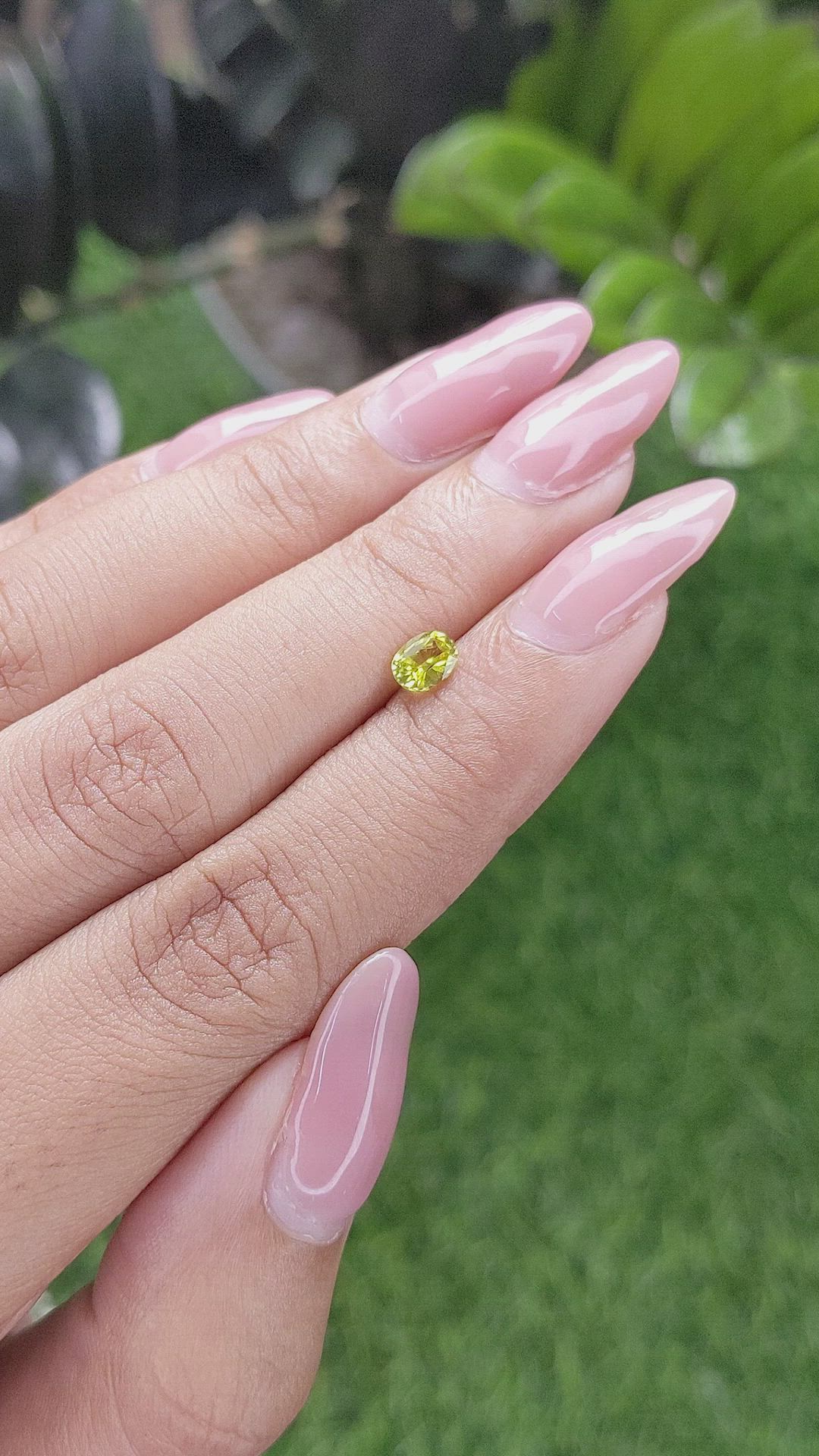 0.46 Ct. Chrysoberyl from Ceylon (Sri Lanka) Size Video