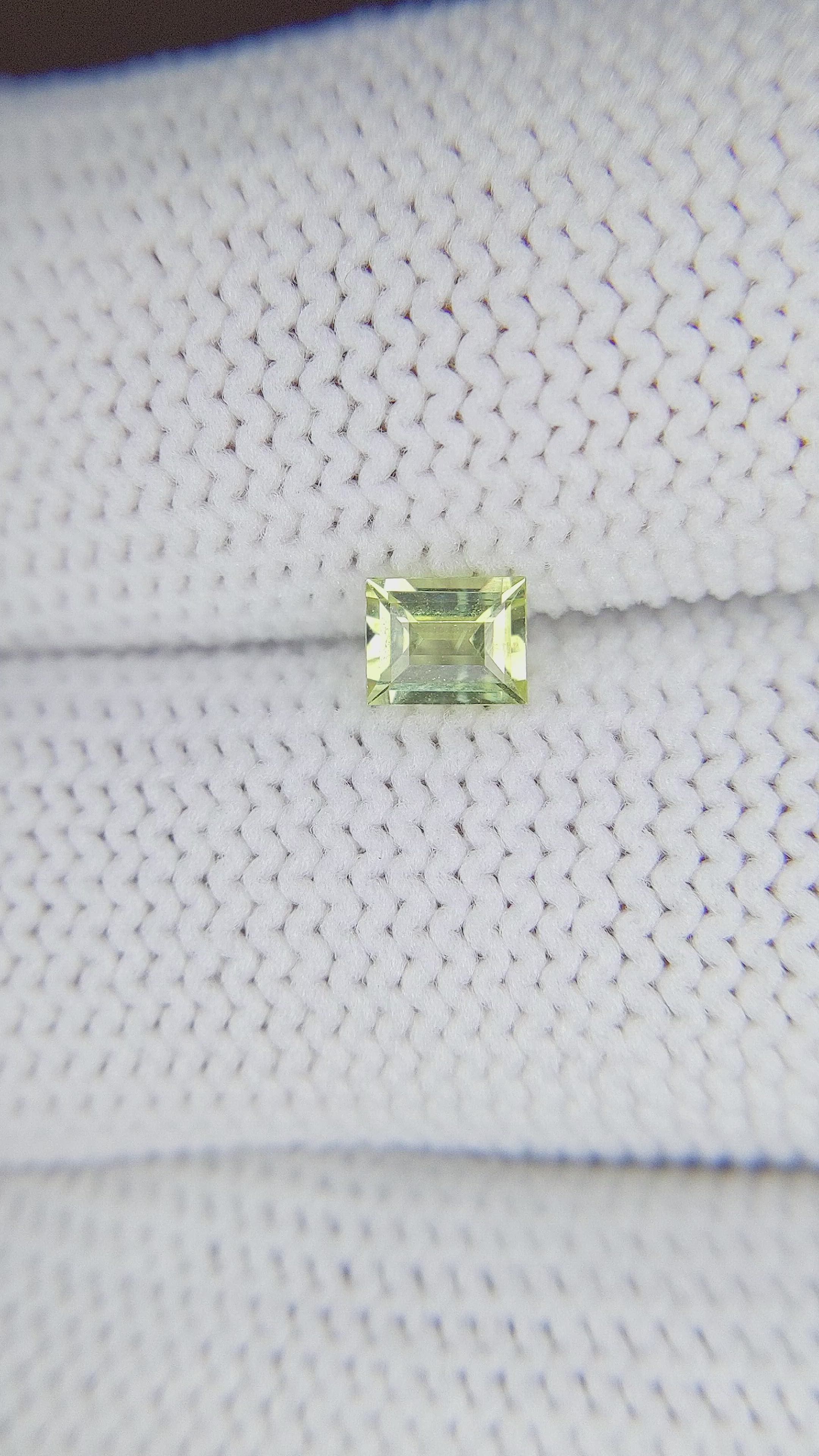 0.43 Ct. Chrysoberyl from Ceylon (Sri Lanka) Size Video