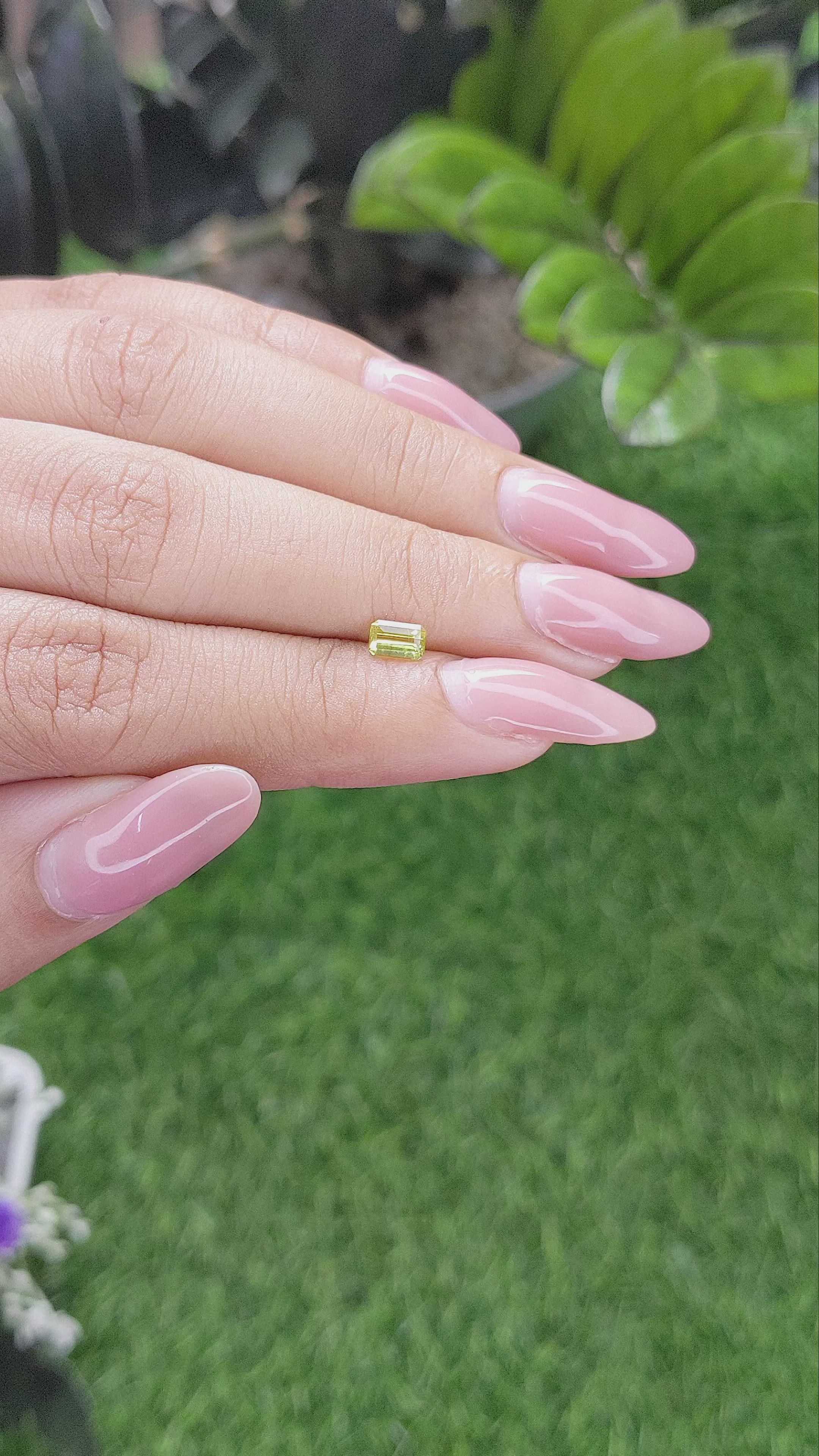 0.39 Ct. Chrysoberyl from Ceylon (Sri Lanka) Size Video