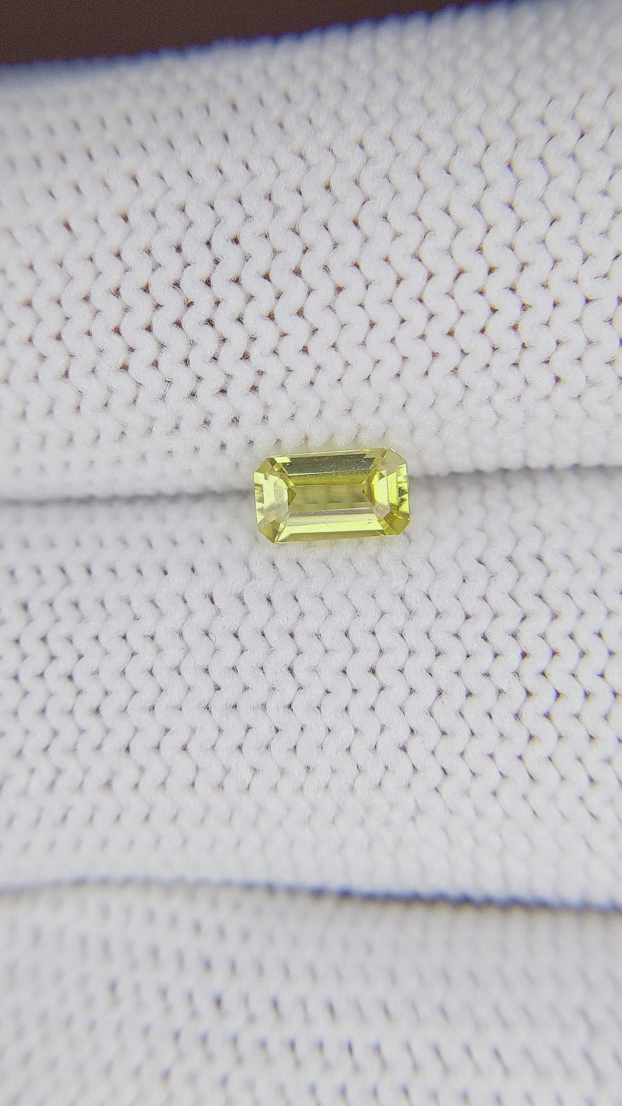0.52 Ct. Chrysoberyl from Ceylon (Sri Lanka) Size Video