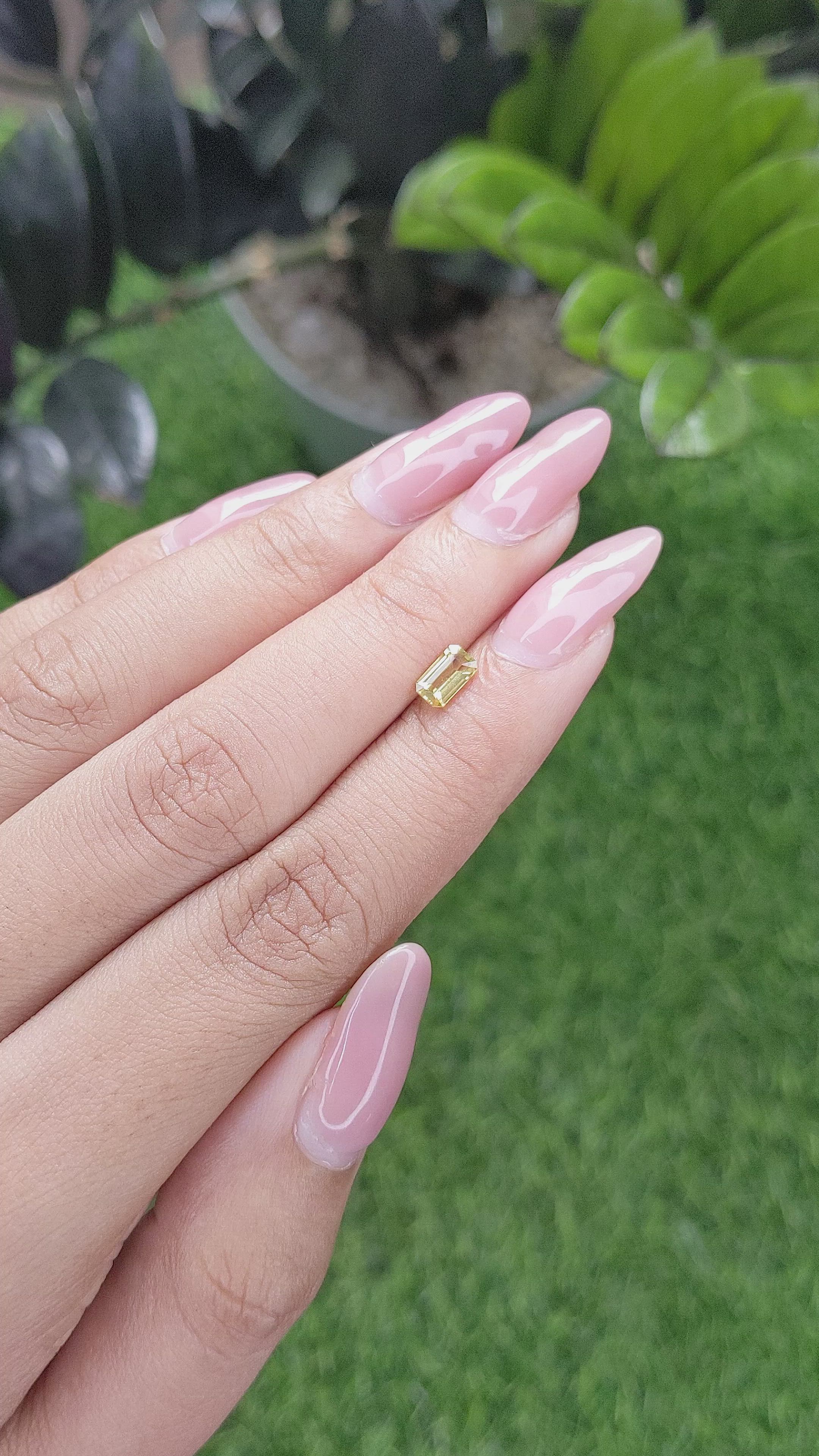 0.52 Ct. Chrysoberyl from Ceylon (Sri Lanka) Size Video