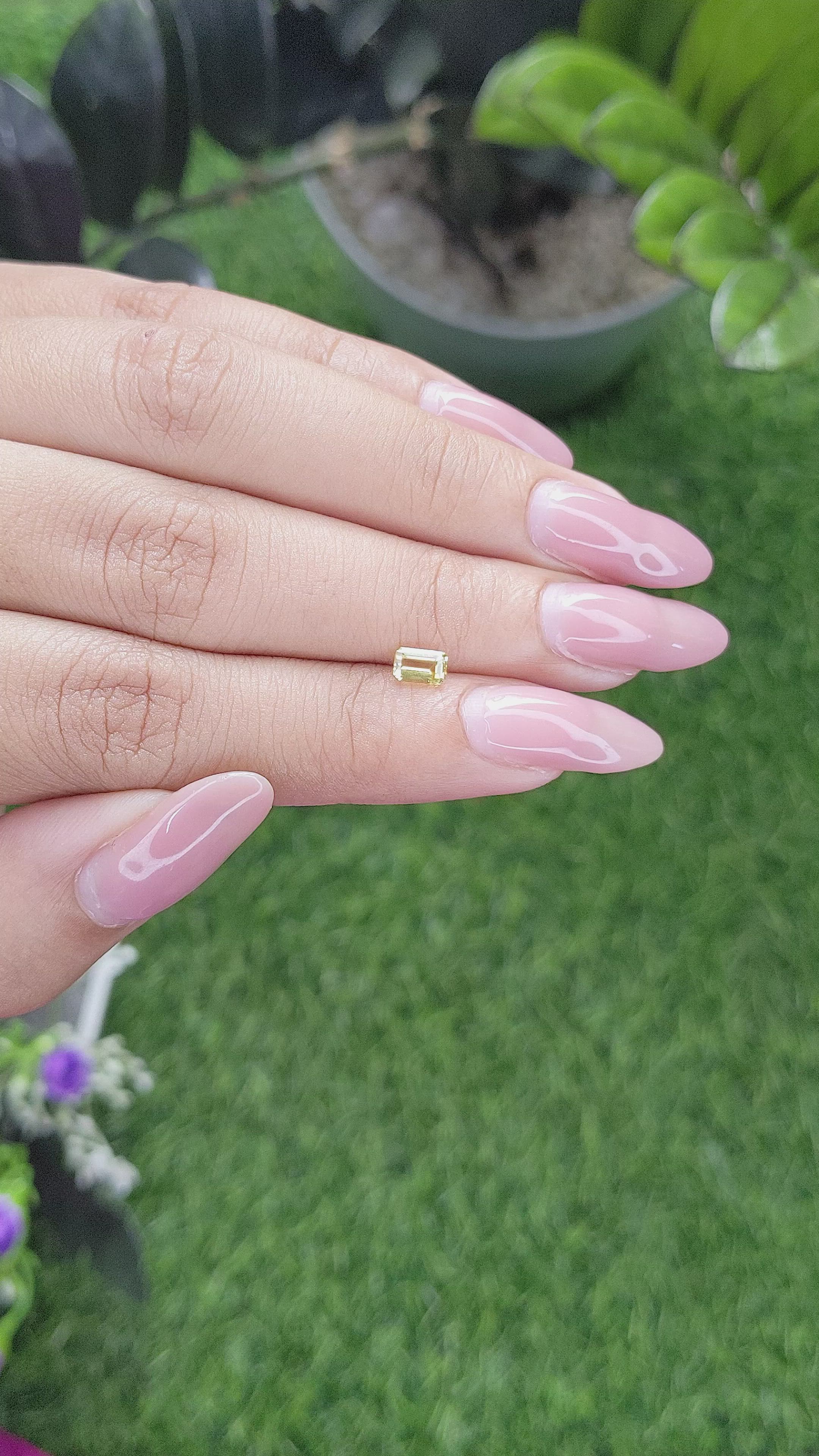 0.47 Ct. Chrysoberyl from Ceylon (Sri Lanka) Size Video