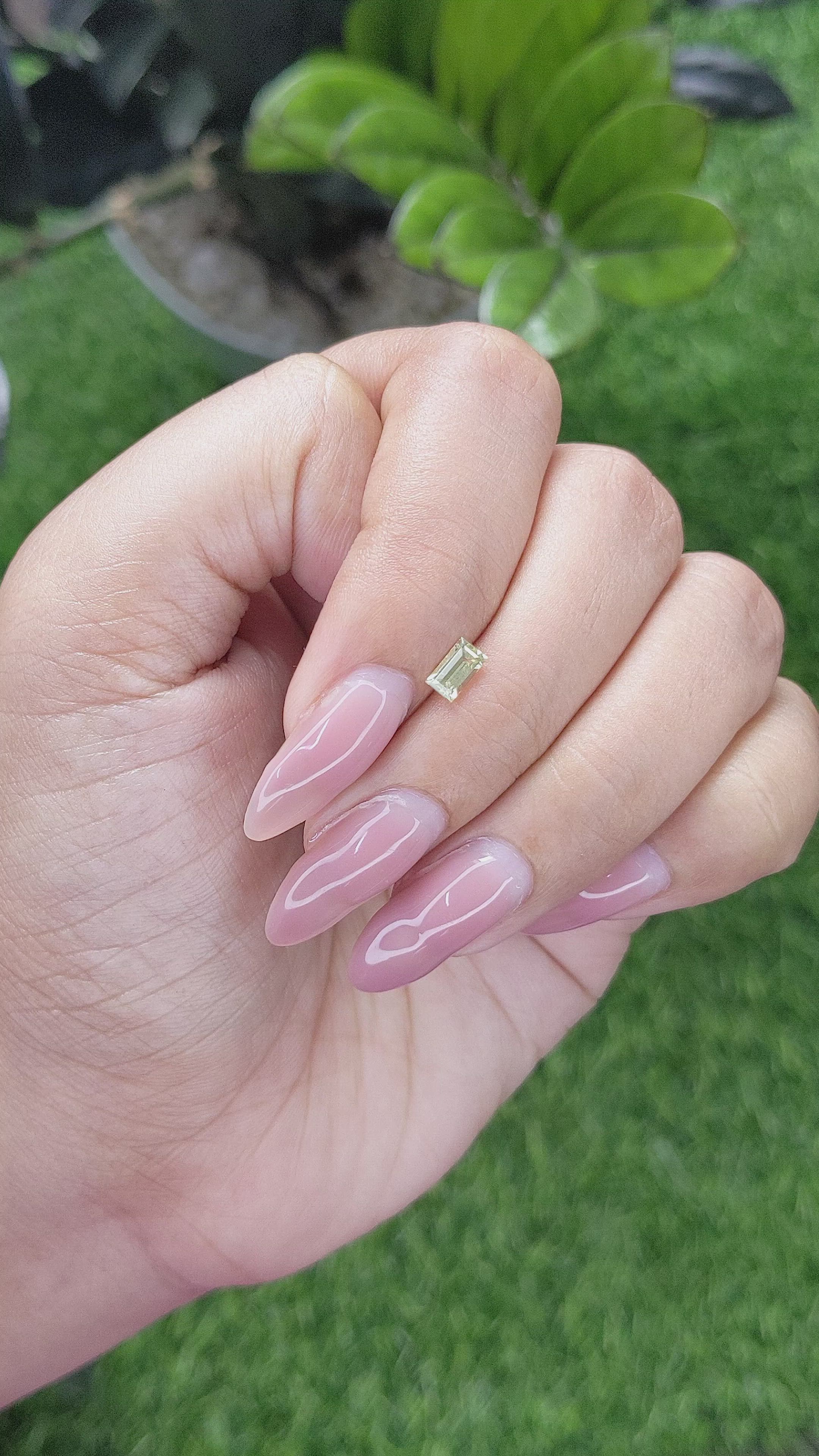 0.39 Ct. Chrysoberyl from Ceylon (Sri Lanka) Size Video