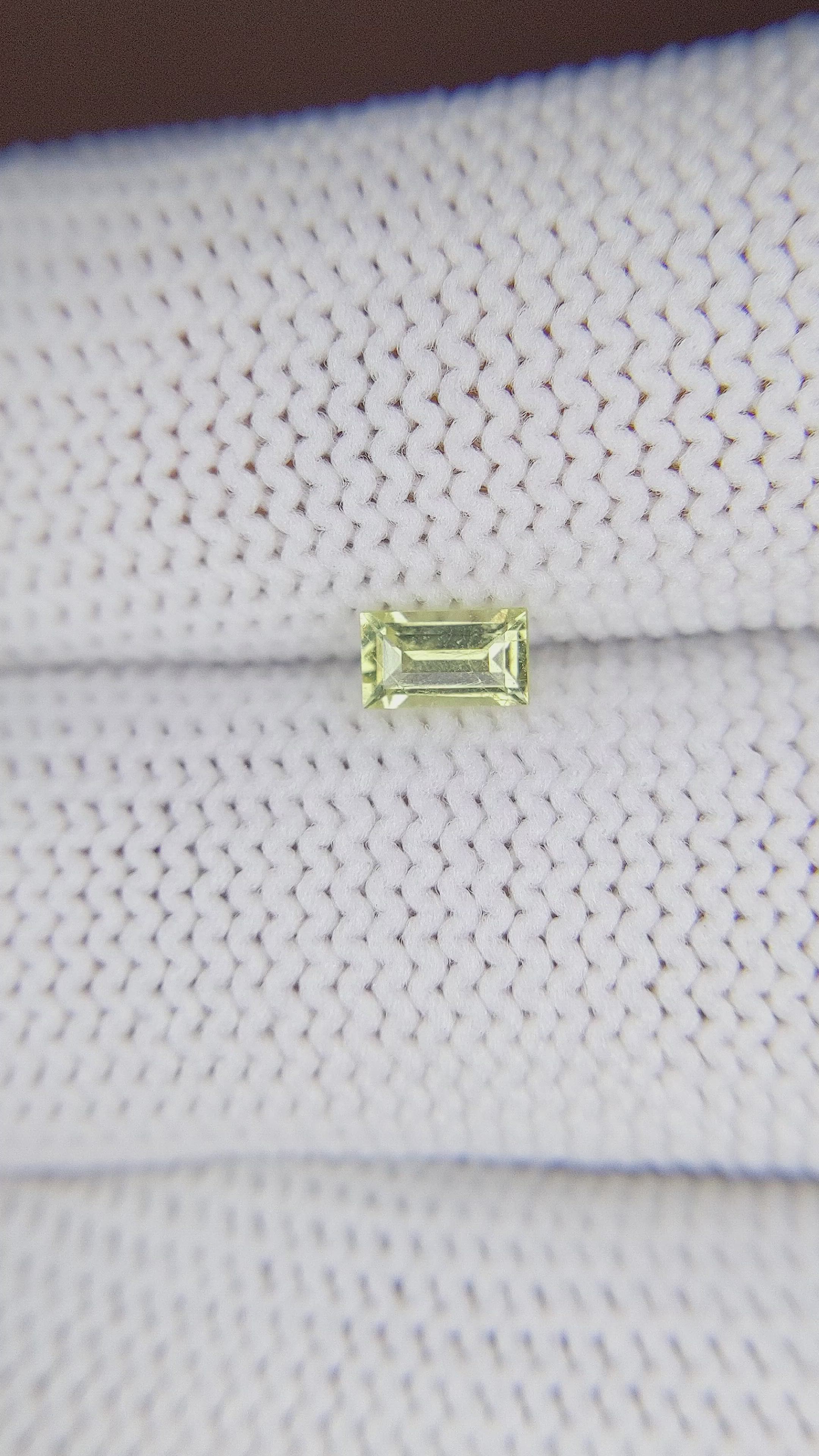 0.39 Ct. Chrysoberyl from Ceylon (Sri Lanka) Size Video