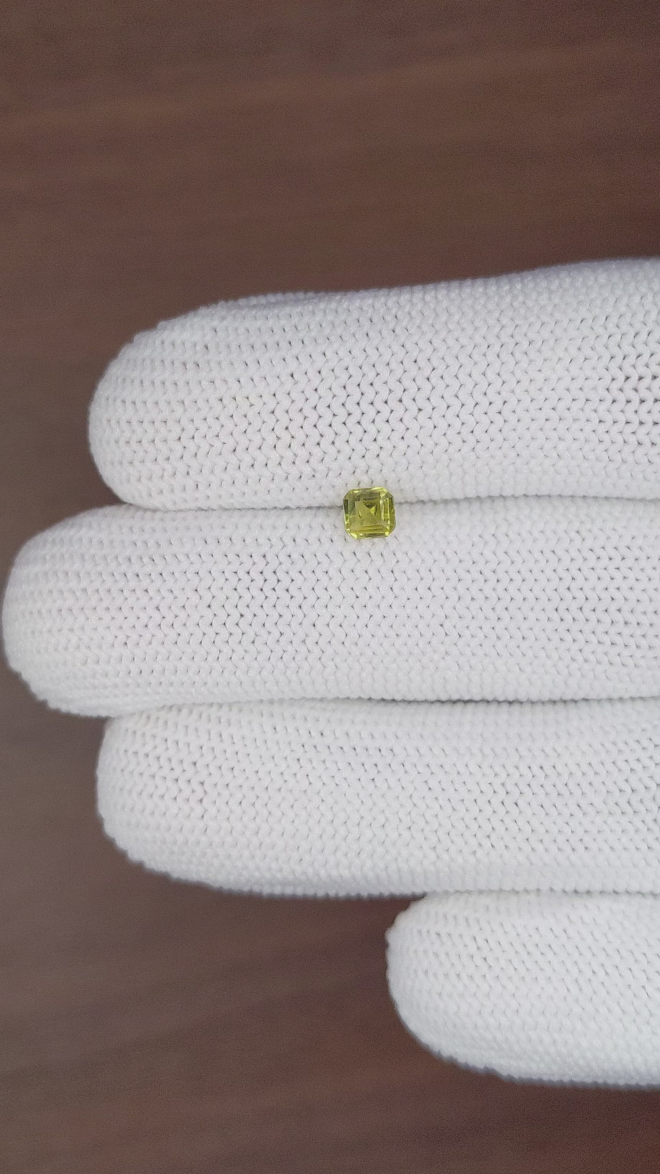 0.38 Ct. Chrysoberyl from Ceylon (Sri Lanka) Size Video