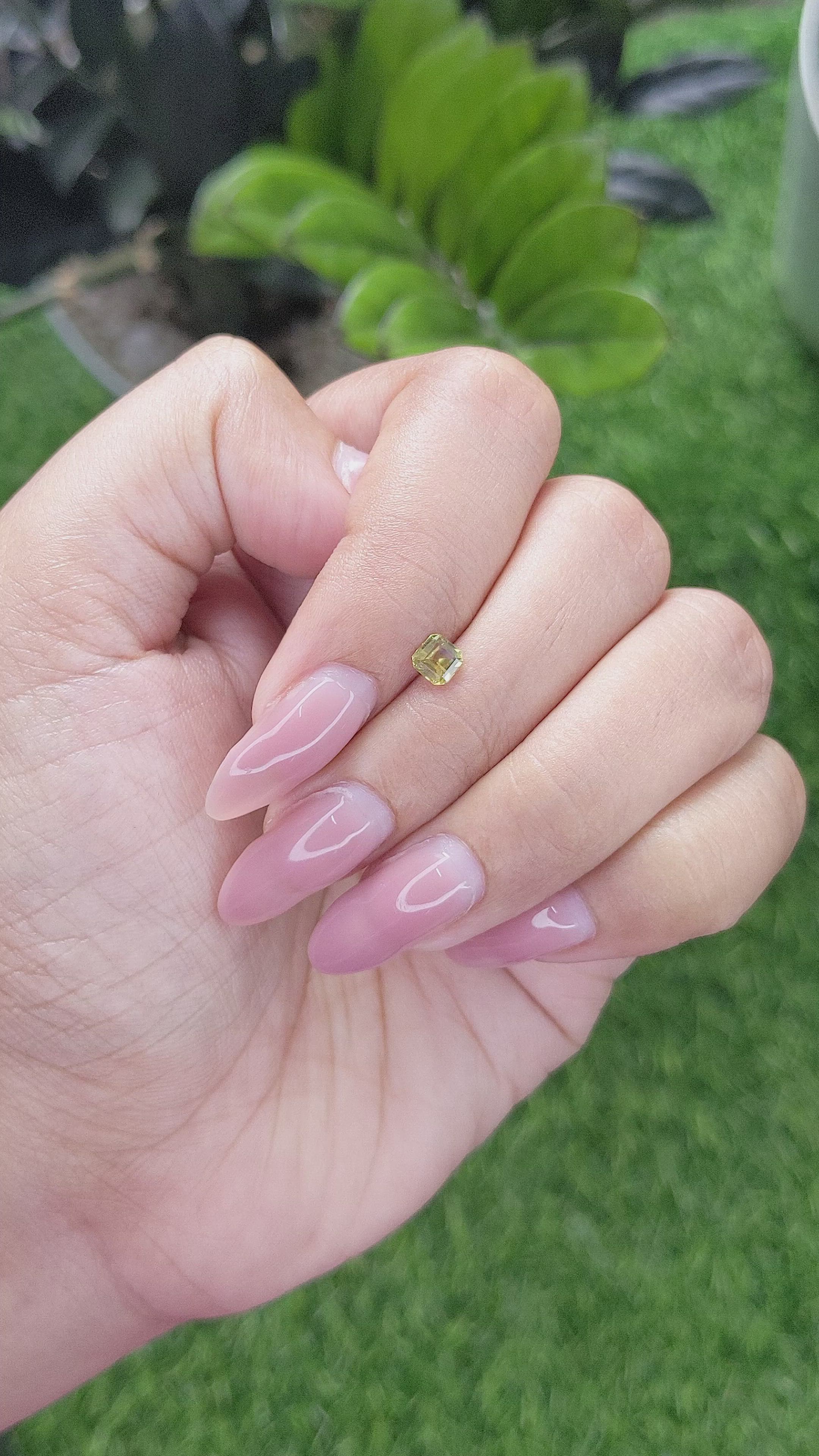 0.38 Ct. Chrysoberyl from Ceylon (Sri Lanka) Size Video