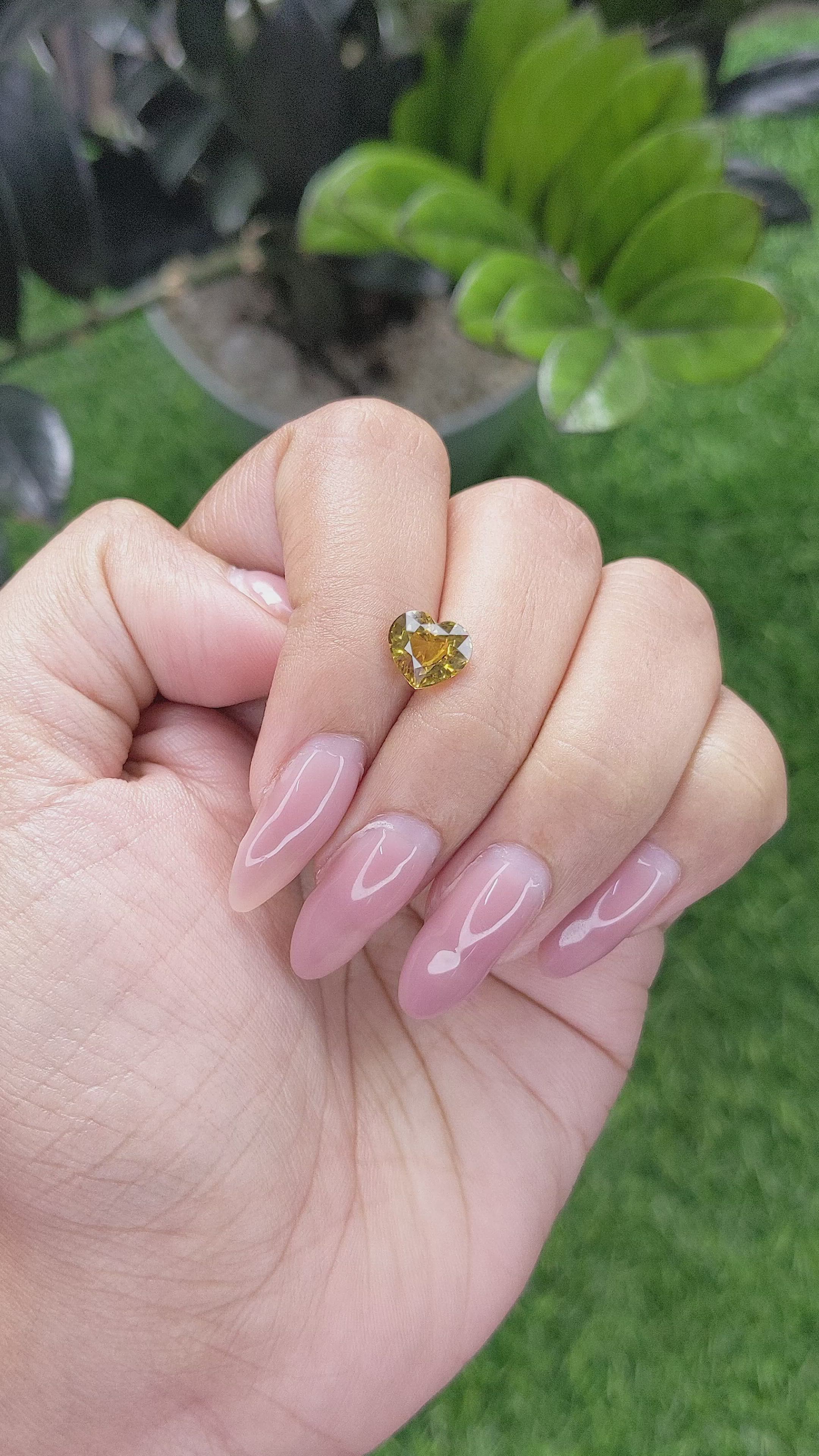 2.03 Ct. Chrysoberyl from Ceylon (Sri Lanka) Size Video