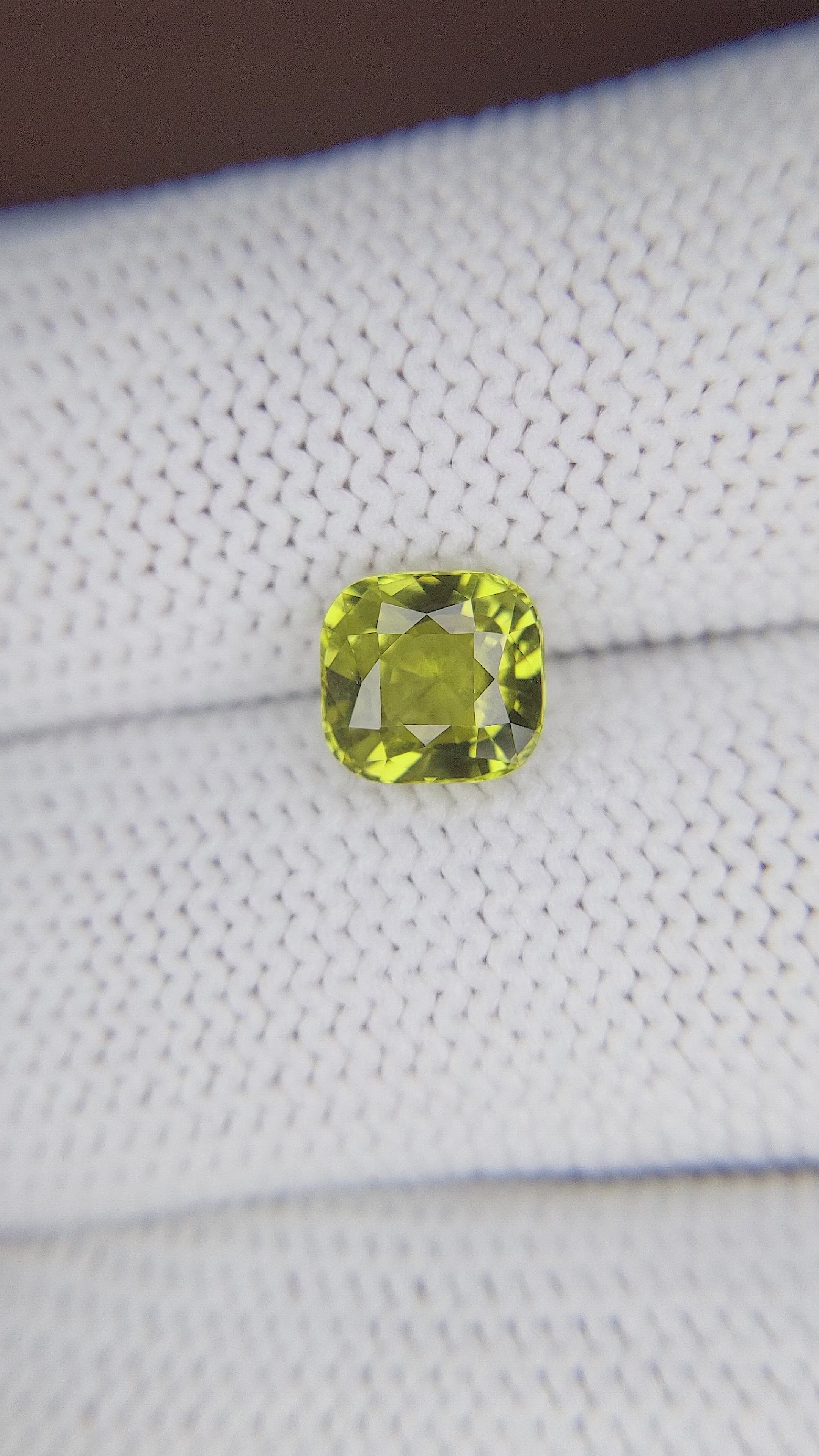 2.07 Ct. Chrysoberyl from Ceylon (Sri Lanka) Size Video