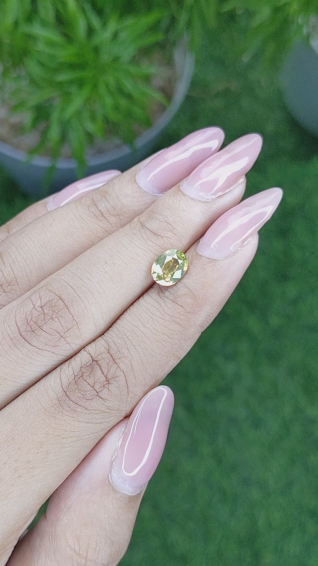 1.78 Ct. Zircon from Ceylon (Sri Lanka) Size Video