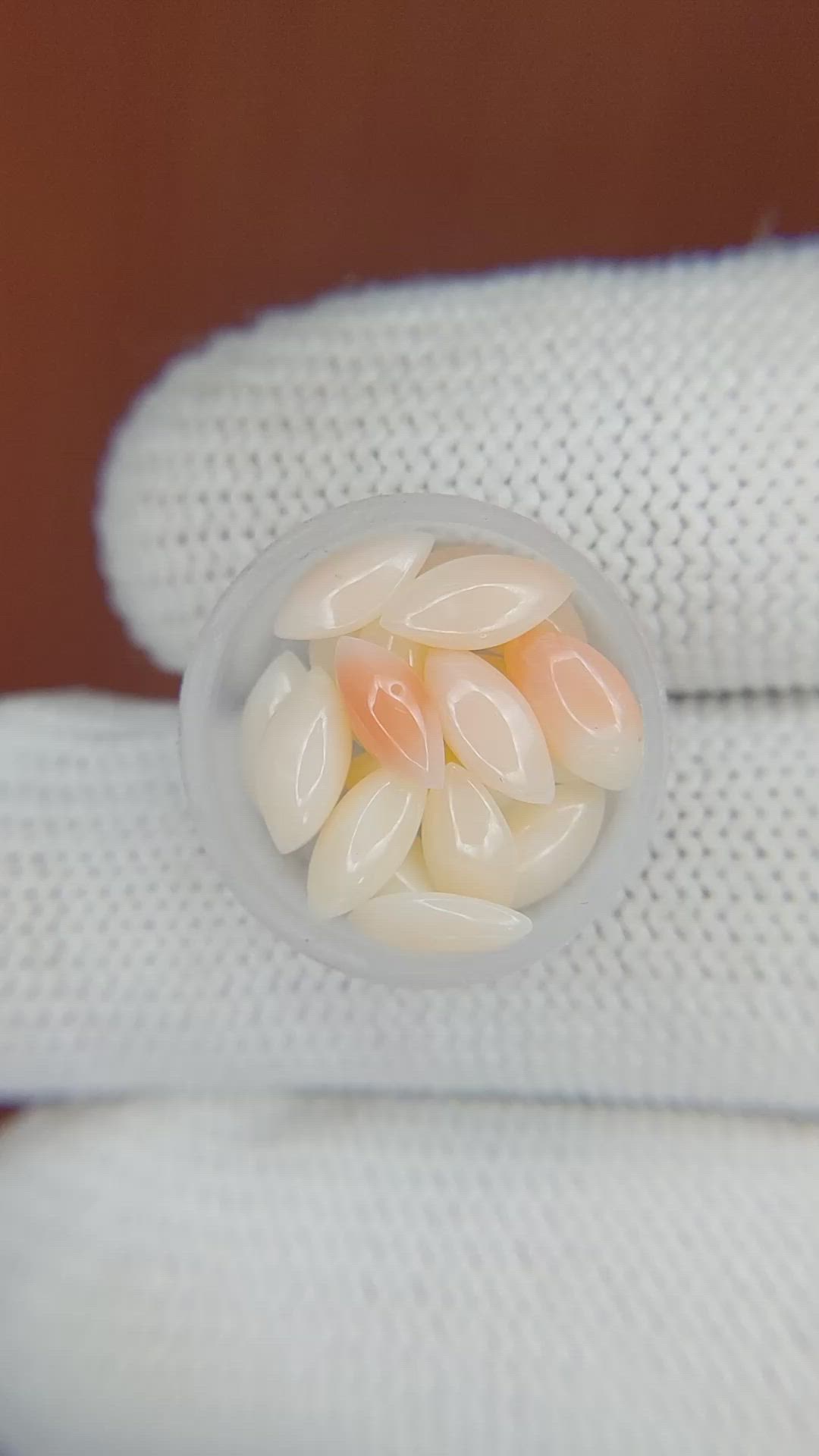 5.25 Ct. Cabochon Coral from Italy Size Video