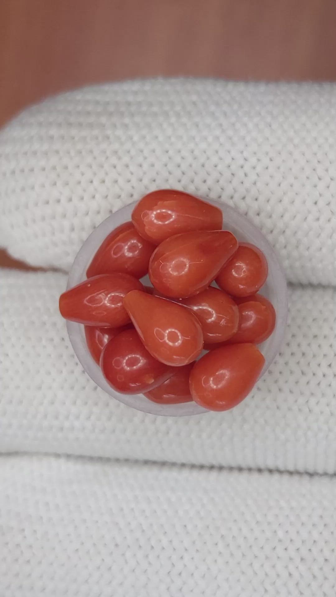 13.41 Ct. Coral from Italy Size Video