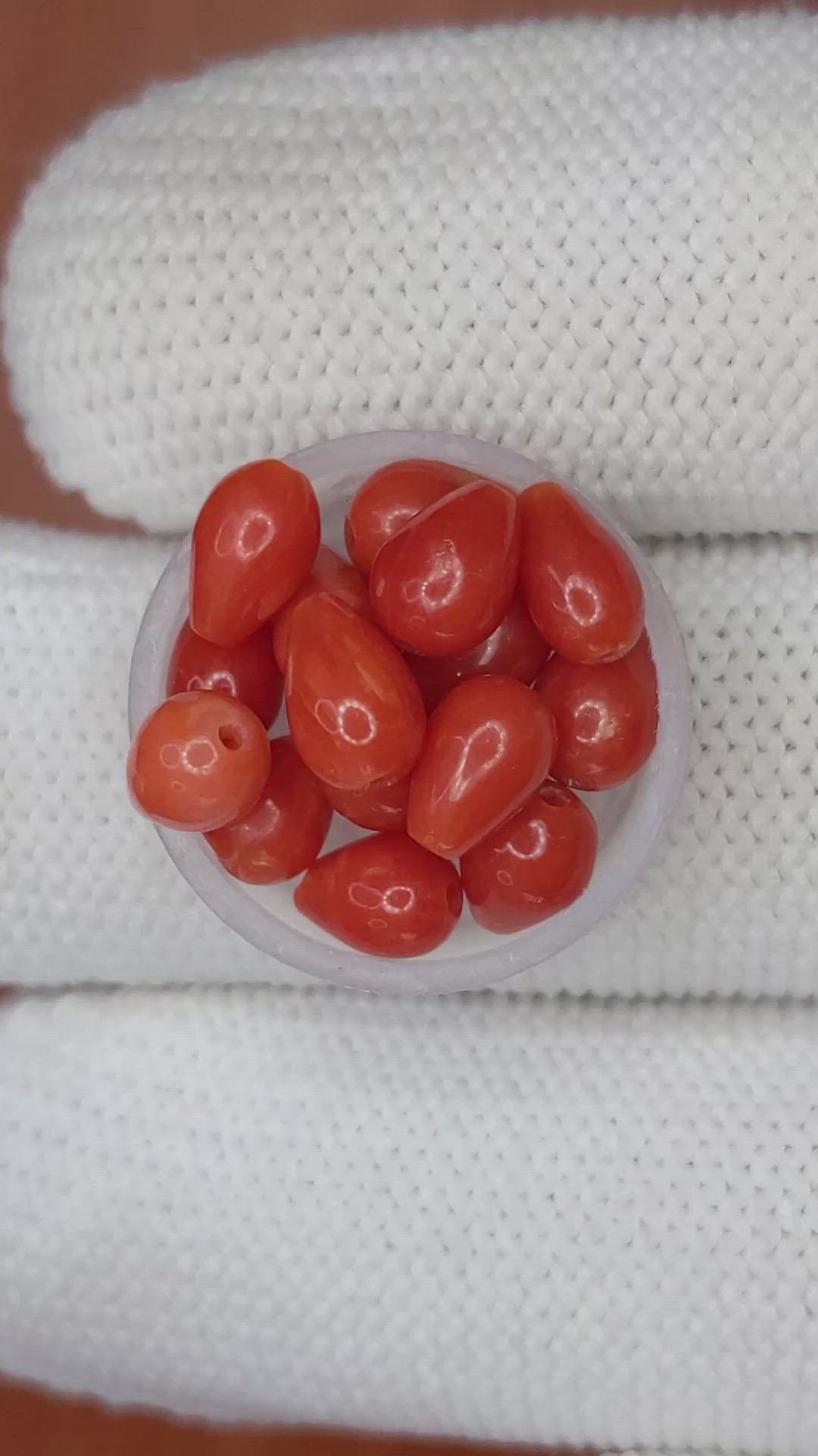 9.72 Ct. Coral from Italy Size Video