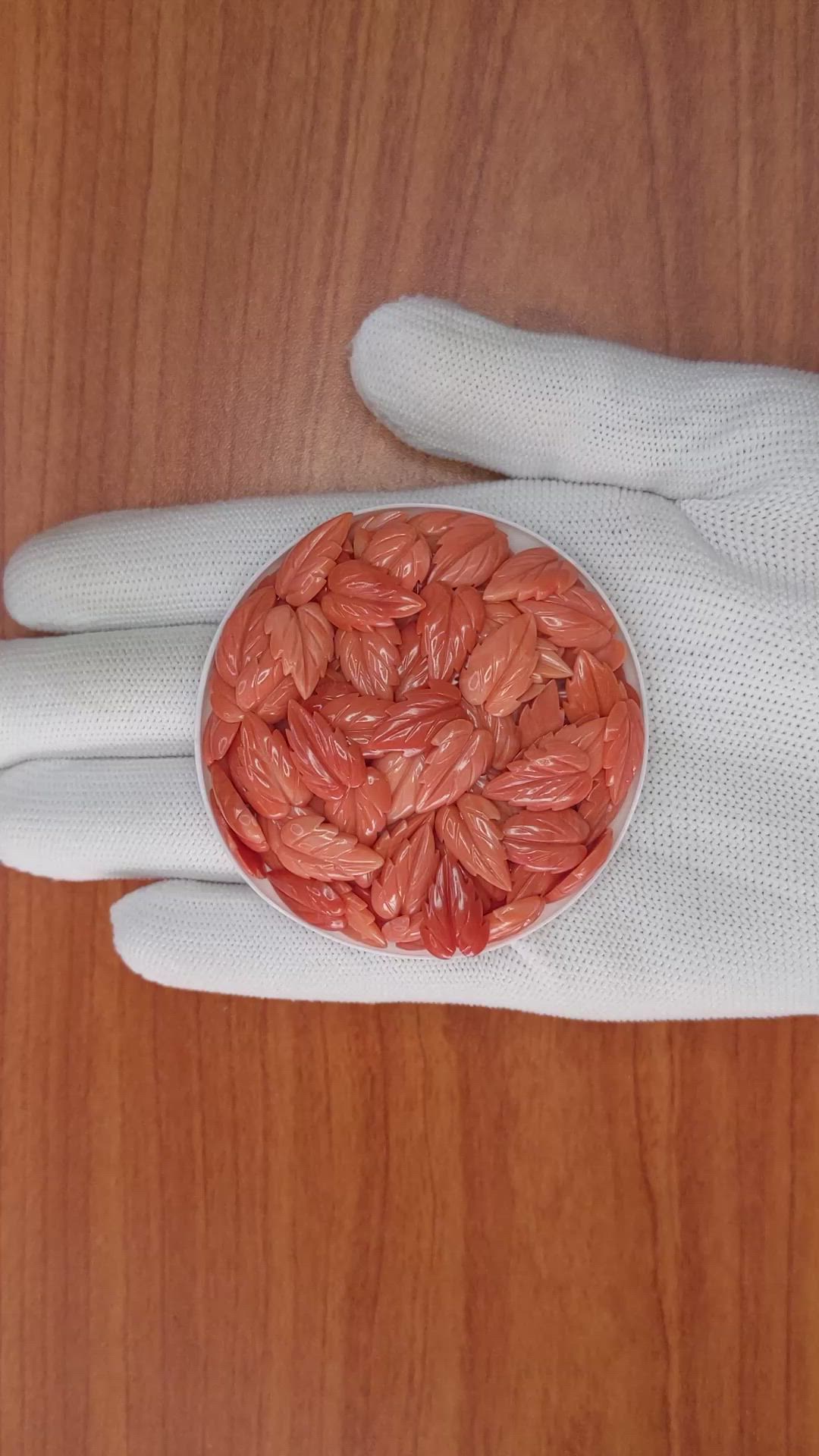 153.56 Ct. Coral from Italy Size Video