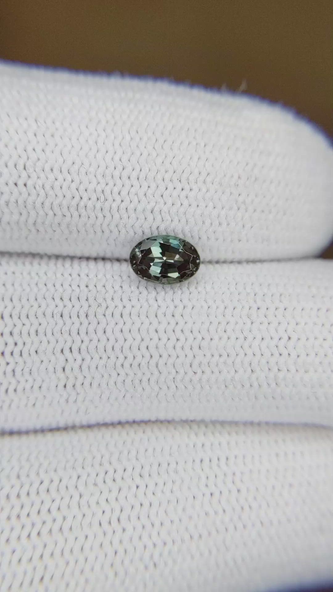 0.69 Ct. Alexandrite from Brazil Size Video