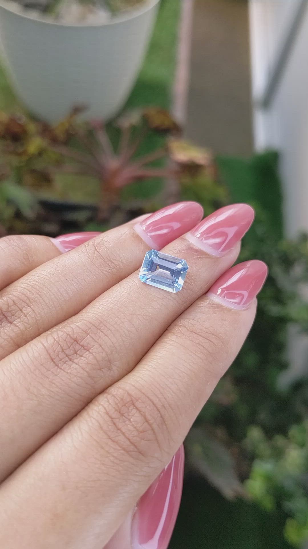 2.41 Ct. Topaz from Ceylon (Sri Lanka) Size Video