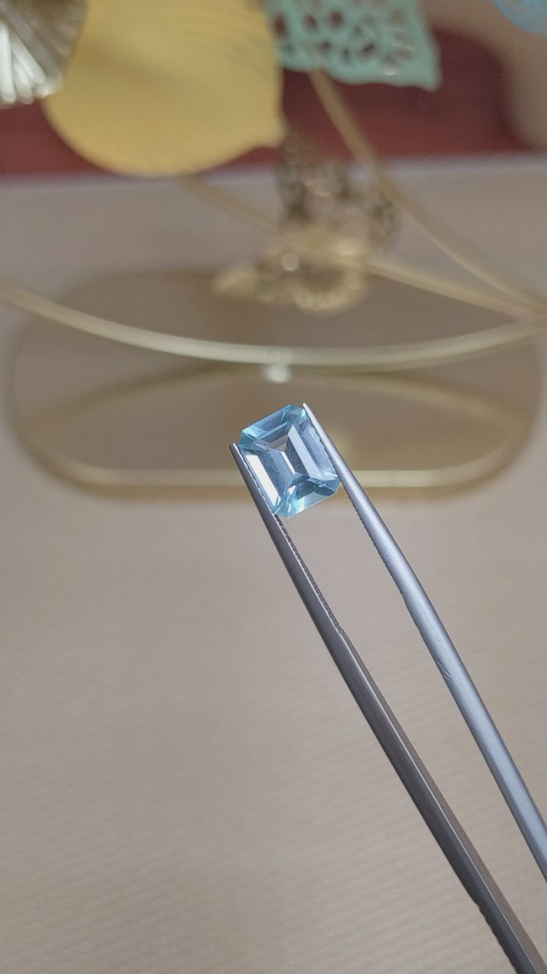 2.41 Ct. Topaz from Ceylon (Sri Lanka) Size Video