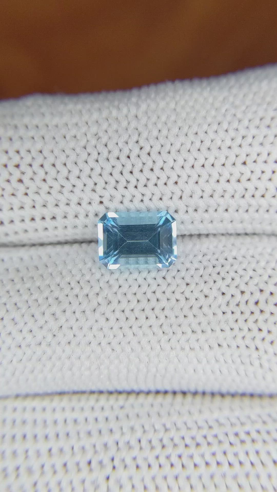 1.52 Ct. Topaz from Ceylon (Sri Lanka) Size Video