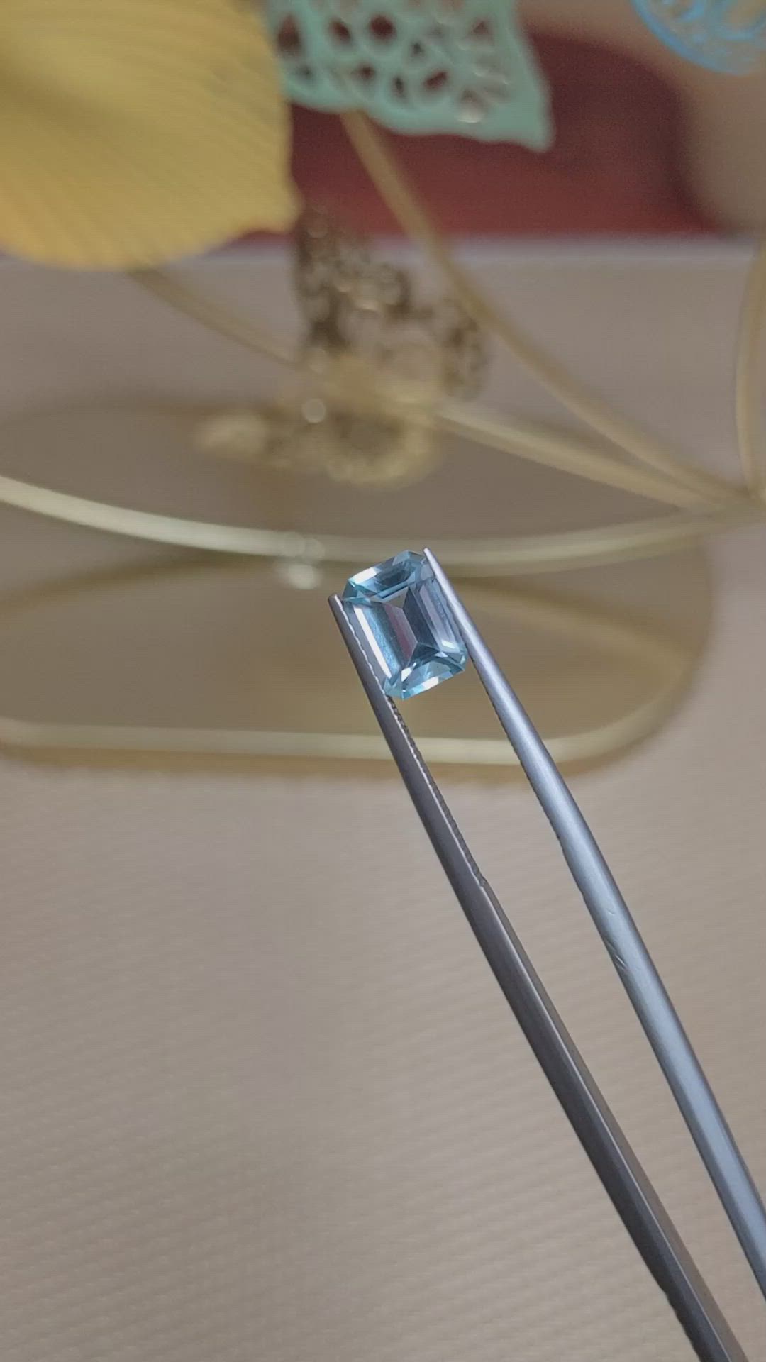 1.52 Ct. Topaz from Ceylon (Sri Lanka) Size Video