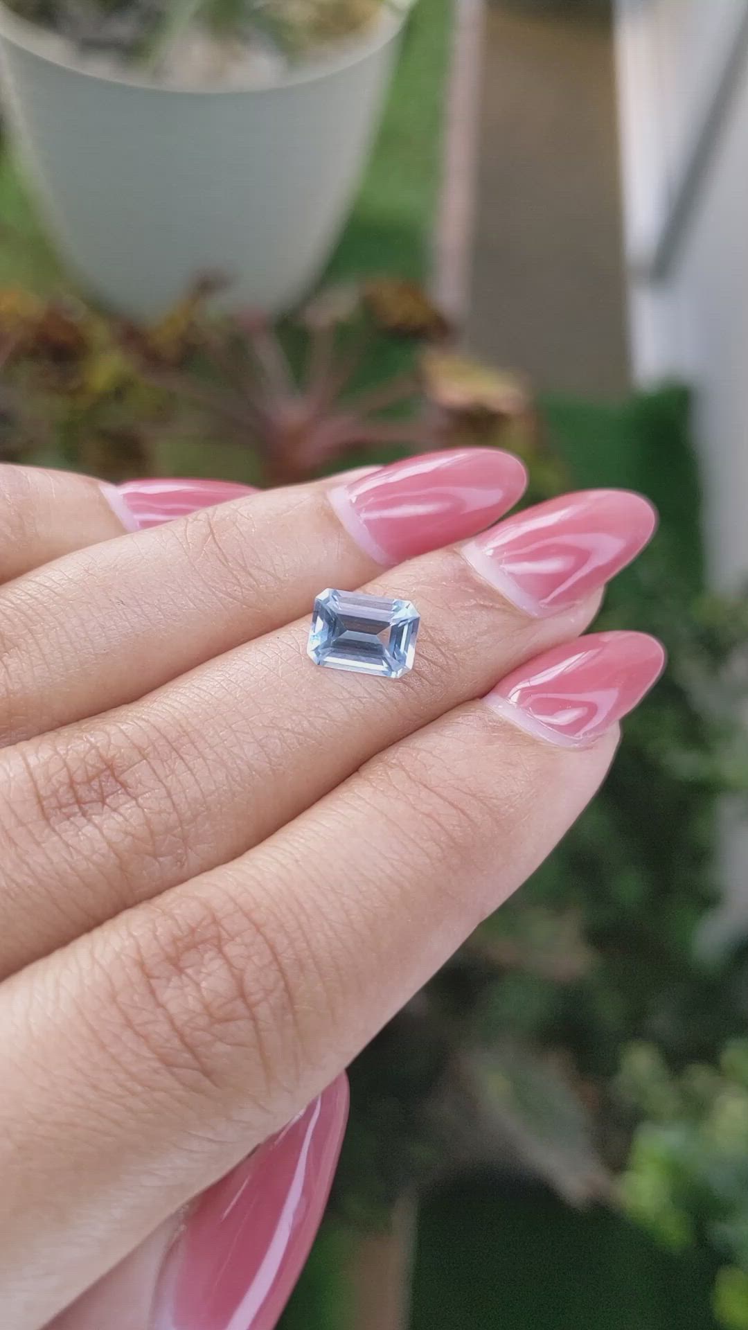 1.52 Ct. Topaz from Ceylon (Sri Lanka) Size Video