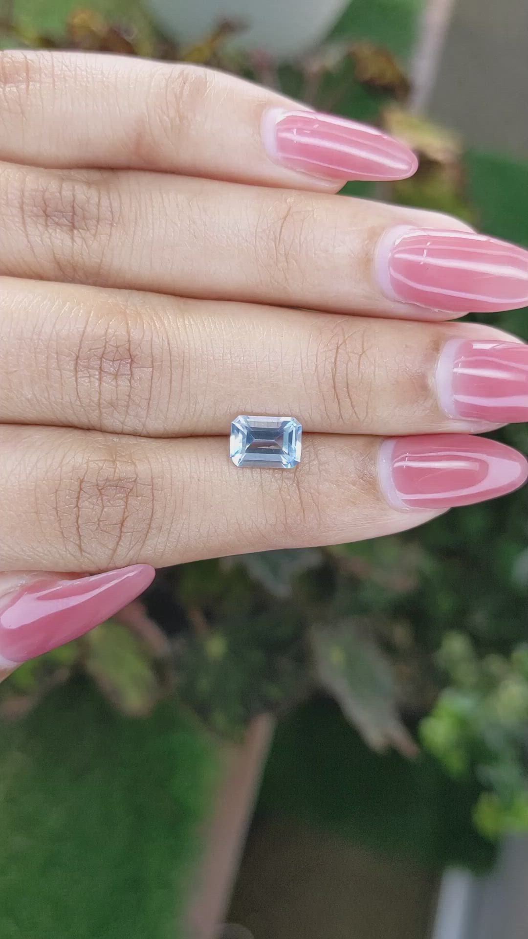 1.52 Ct. Topaz from Ceylon (Sri Lanka) Size Video