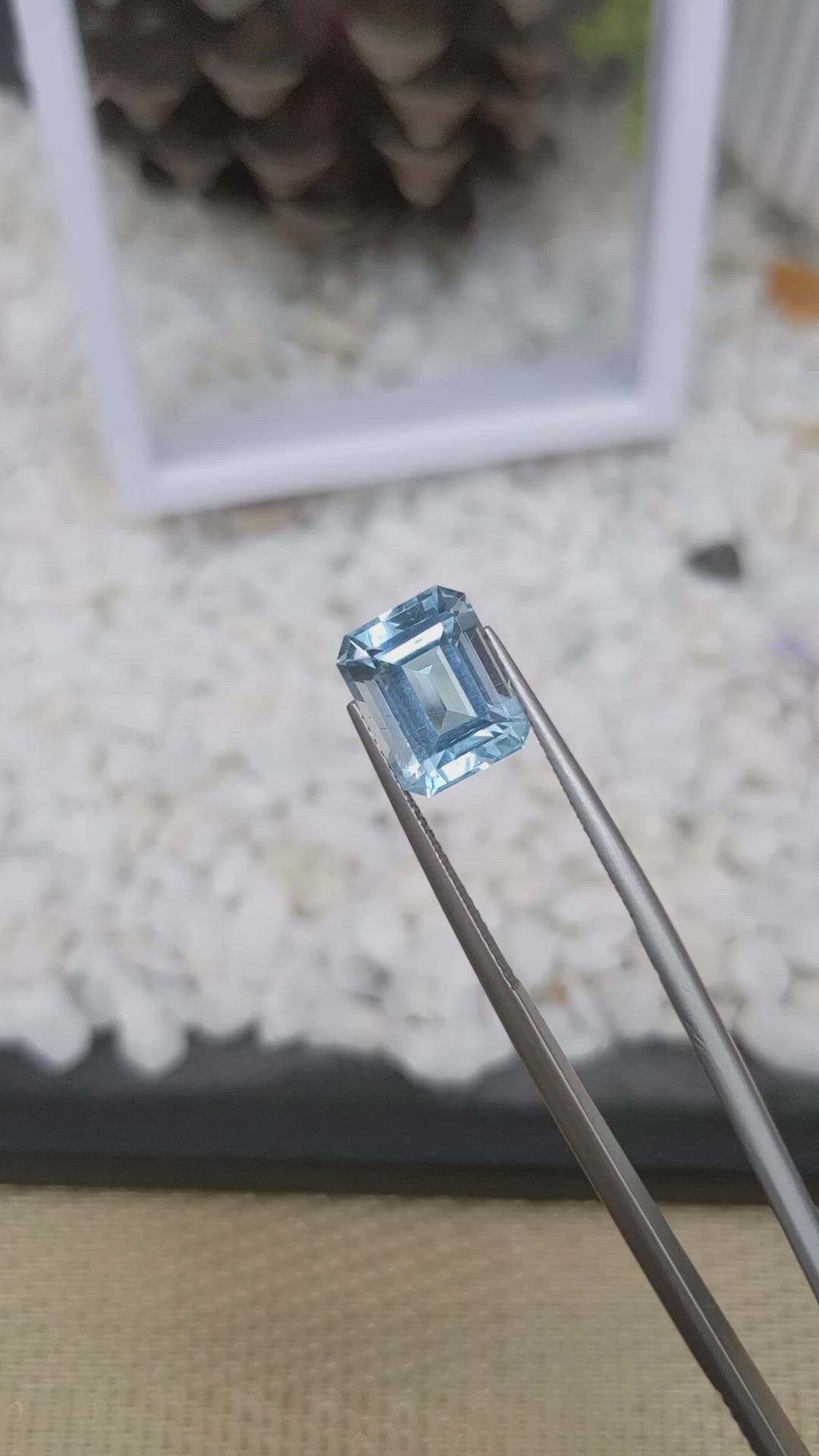 5.21 Ct. Topaz from Ceylon (Sri Lanka) Size Video