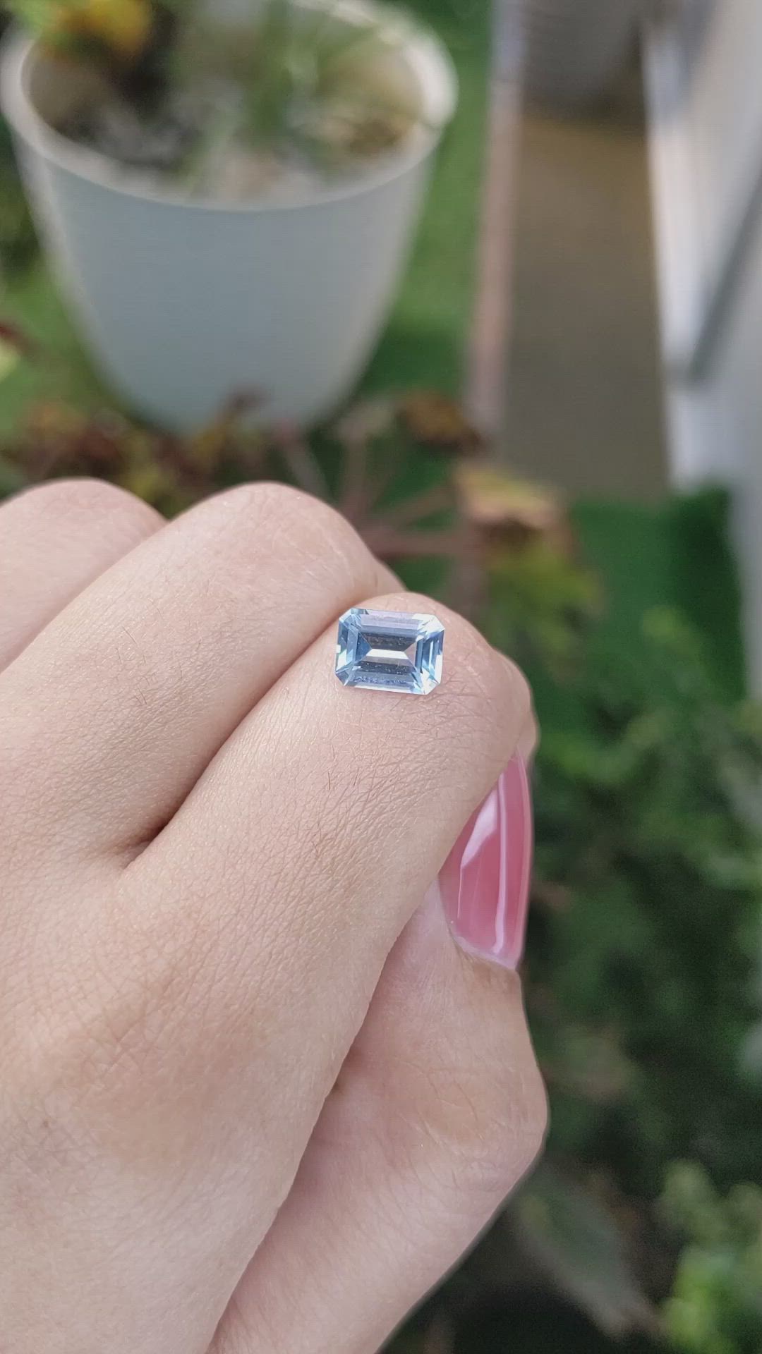 1.72 Ct. Topaz from Ceylon (Sri Lanka) Size Video