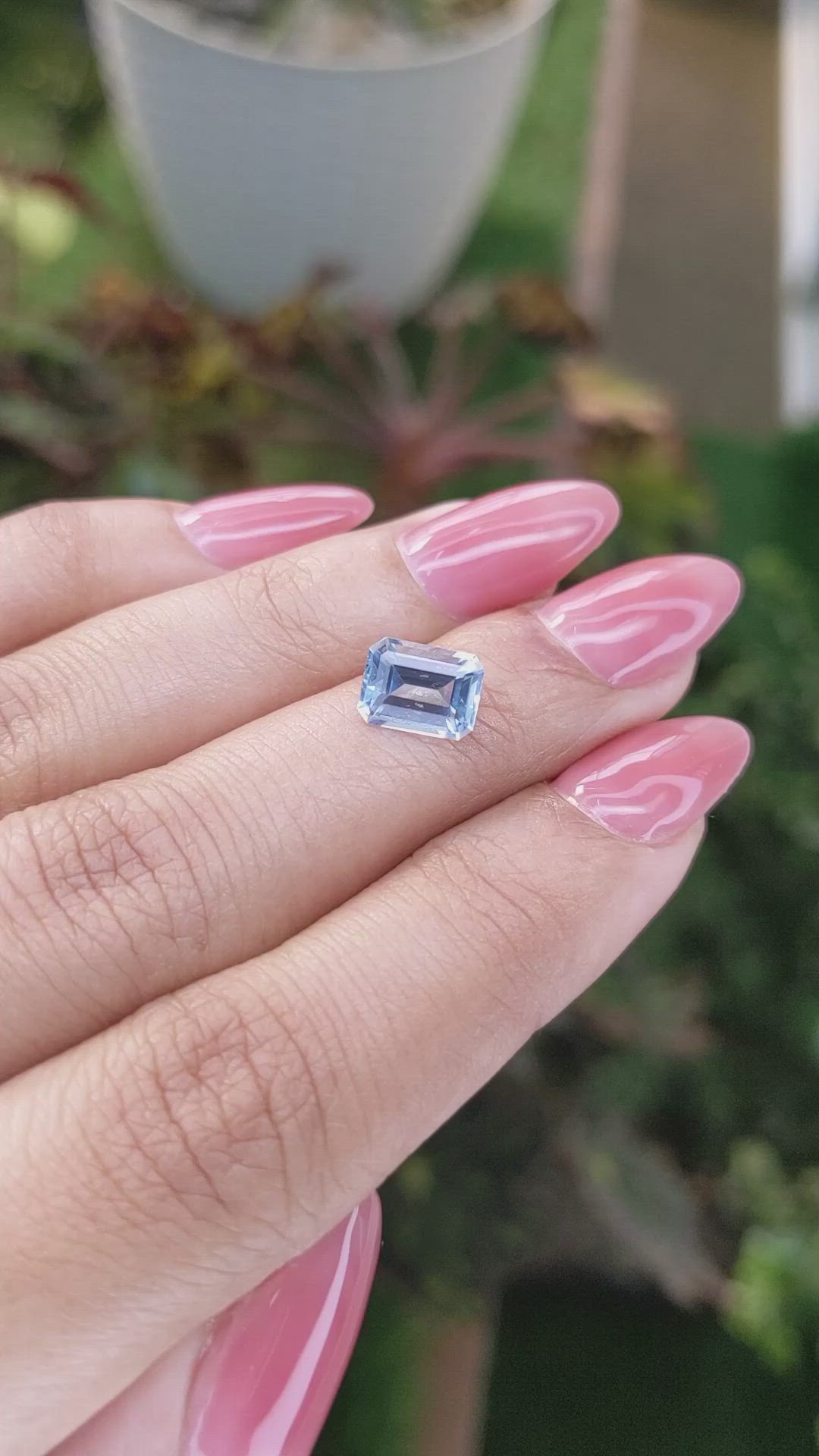 1.72 Ct. Topaz from Ceylon (Sri Lanka) Size Video