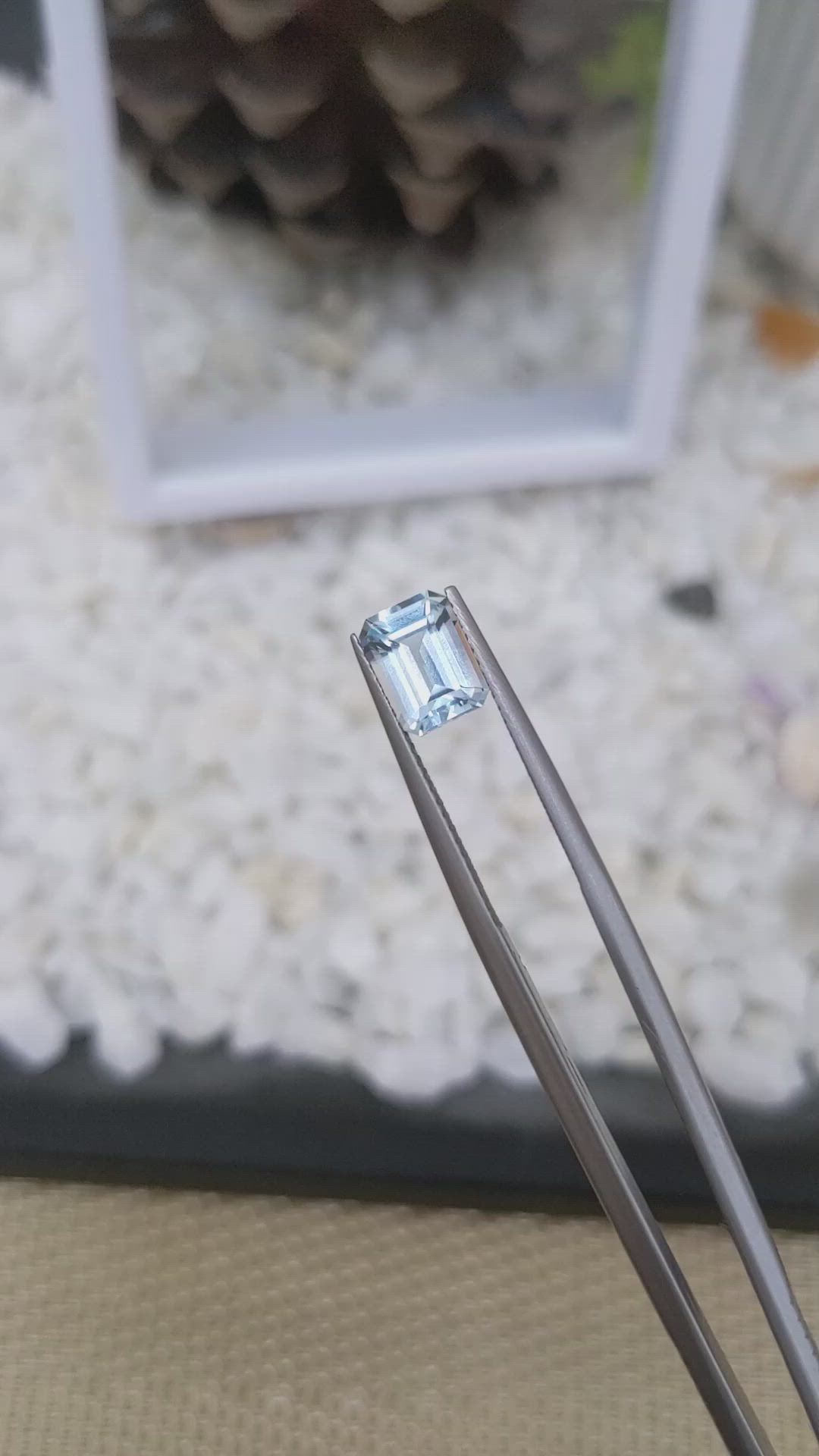 1.72 Ct. Topaz from Ceylon (Sri Lanka) Size Video