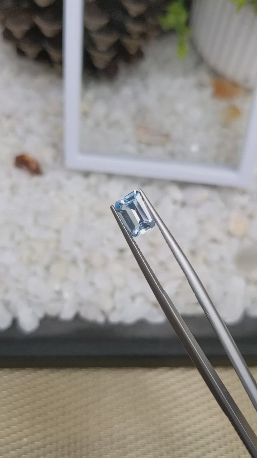1.56 Ct. Topaz from Ceylon (Sri Lanka) Size Video