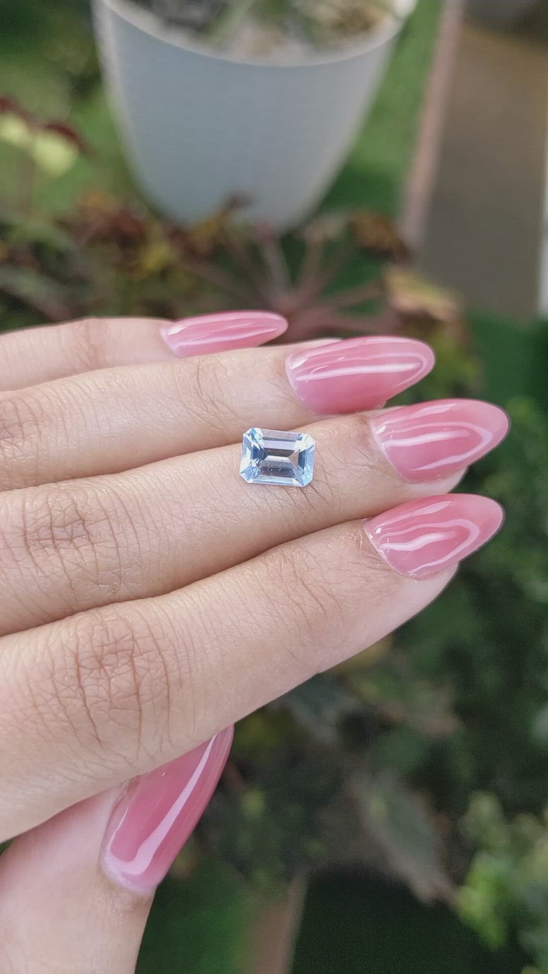 1.56 Ct. Topaz from Ceylon (Sri Lanka) Size Video