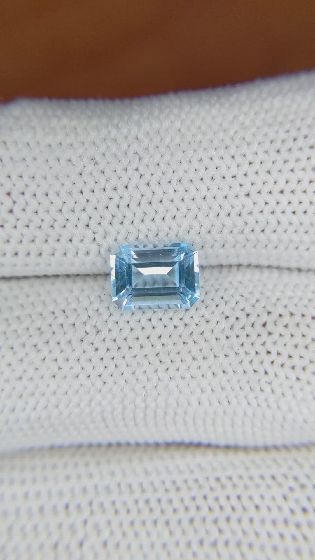 1.77 Ct. Topaz from Ceylon (Sri Lanka) Size Video