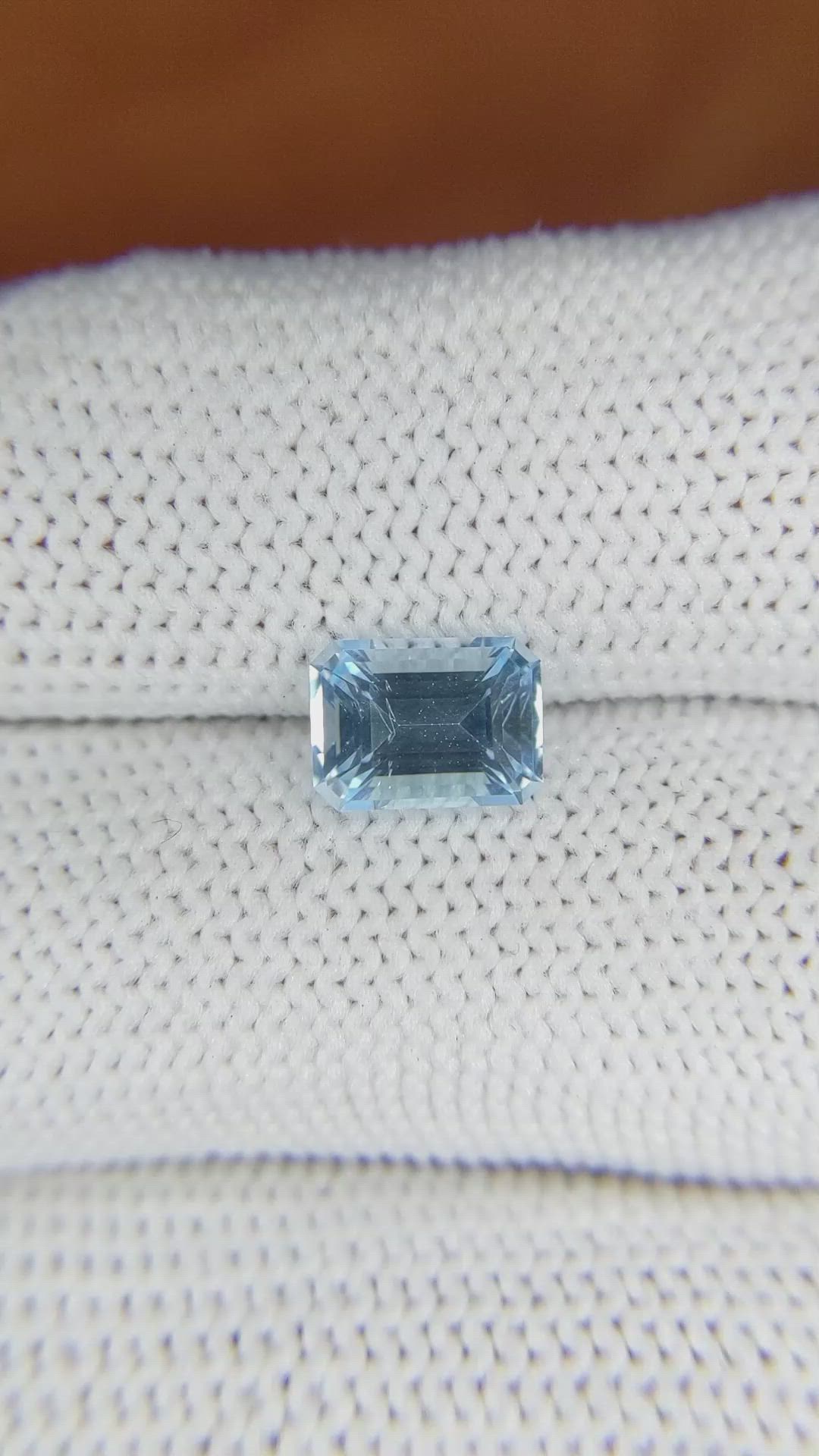 1.69 Ct. Topaz from Ceylon (Sri Lanka) Size Video