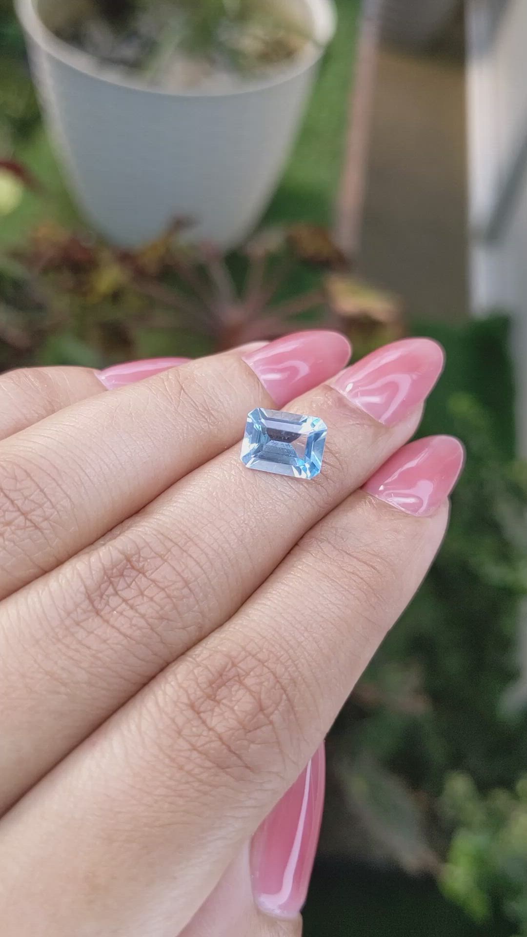 2.41 Ct. Topaz from Ceylon (Sri Lanka) Size Video