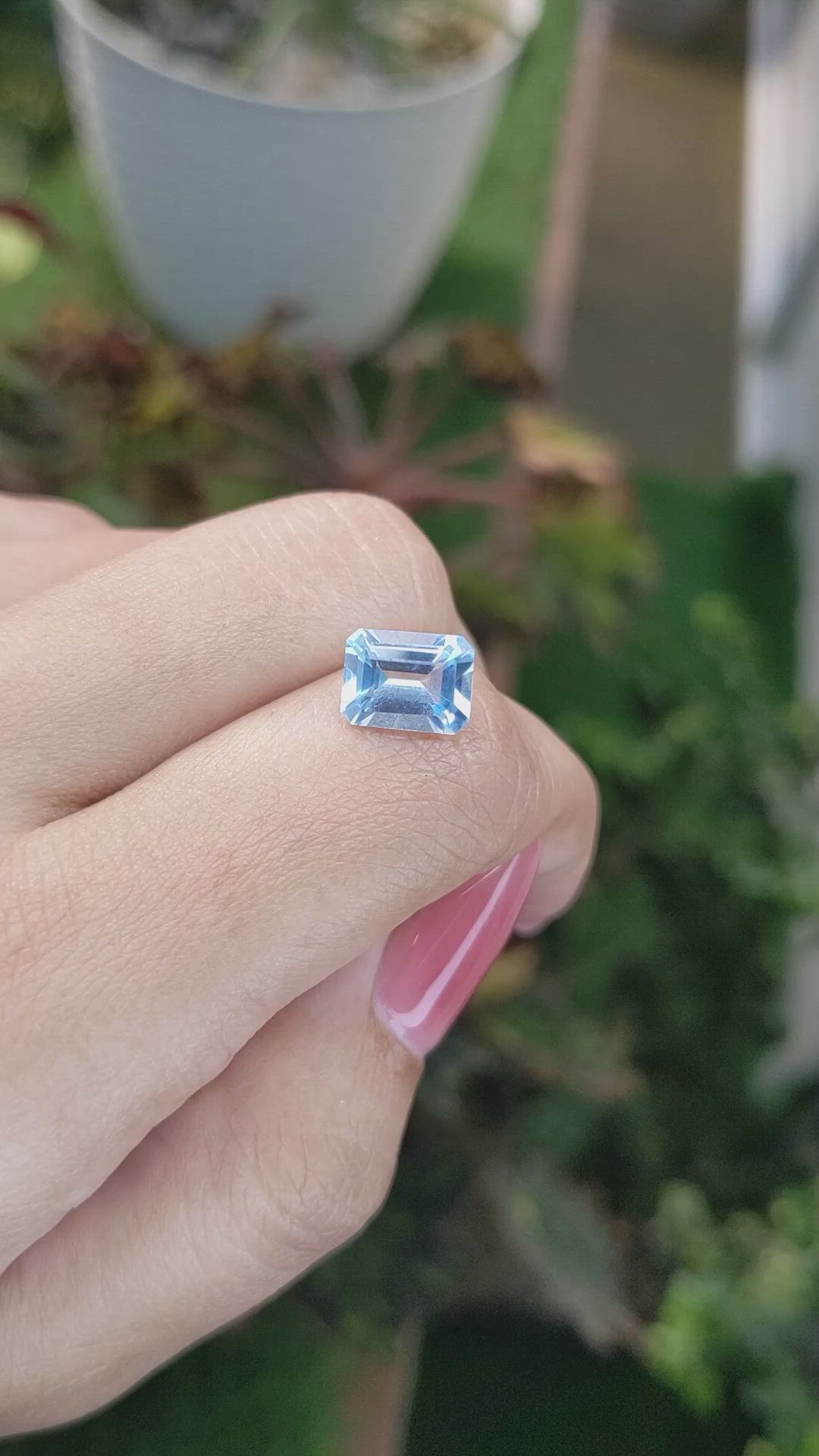 2.41 Ct. Topaz from Ceylon (Sri Lanka) Size Video