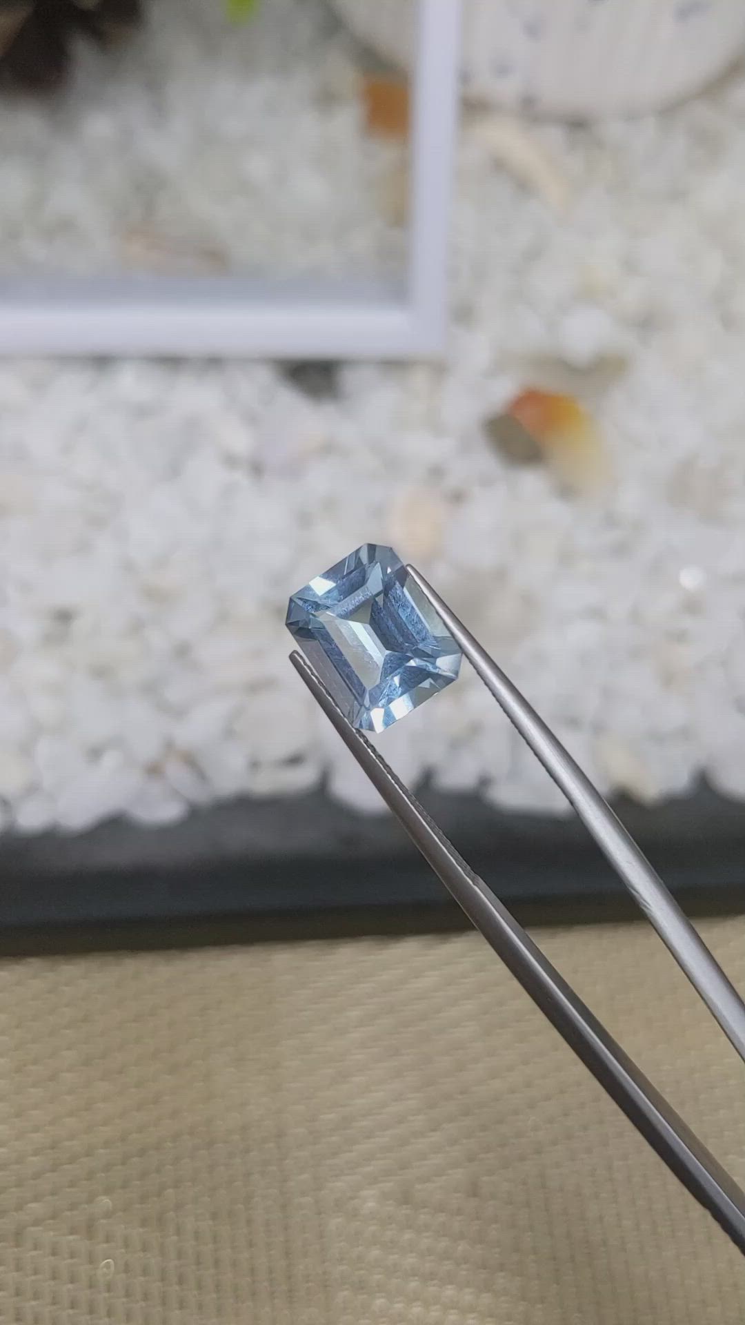 5.11 Ct. Topaz from Ceylon (Sri Lanka) Size Video