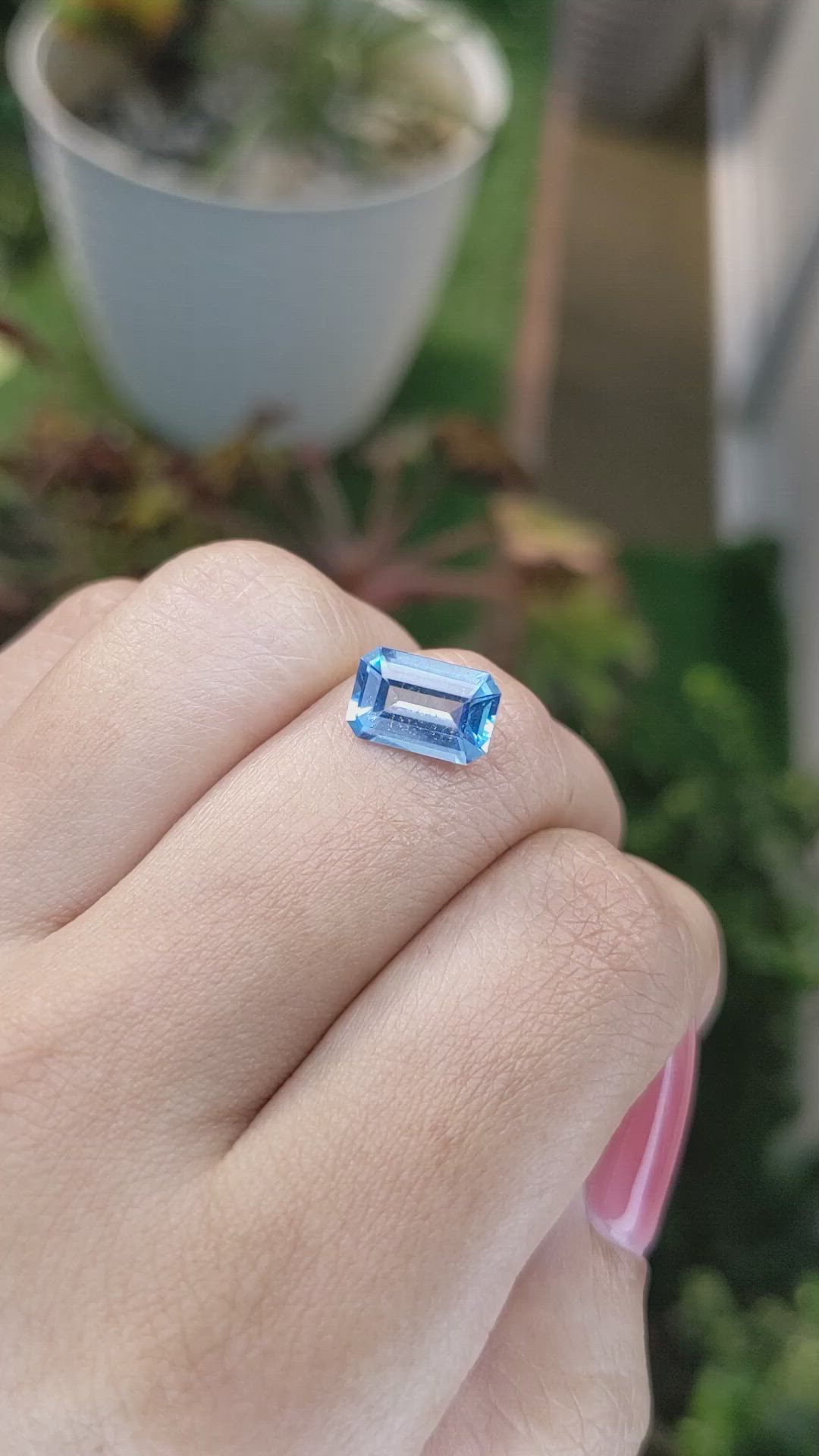 2.26 Ct. Topaz from Ceylon (Sri Lanka) Size Video