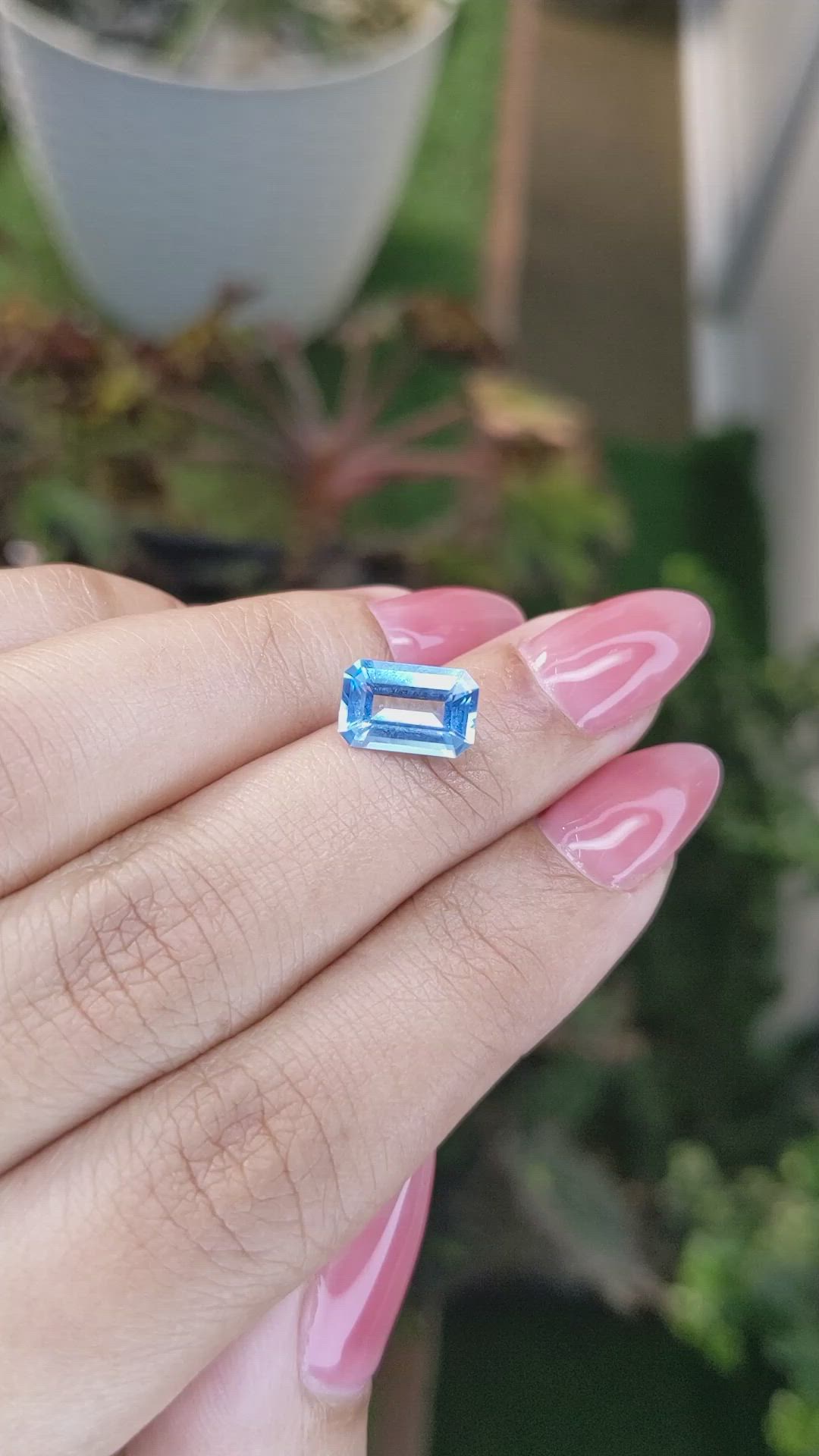 2.26 Ct. Topaz from Ceylon (Sri Lanka) Size Video