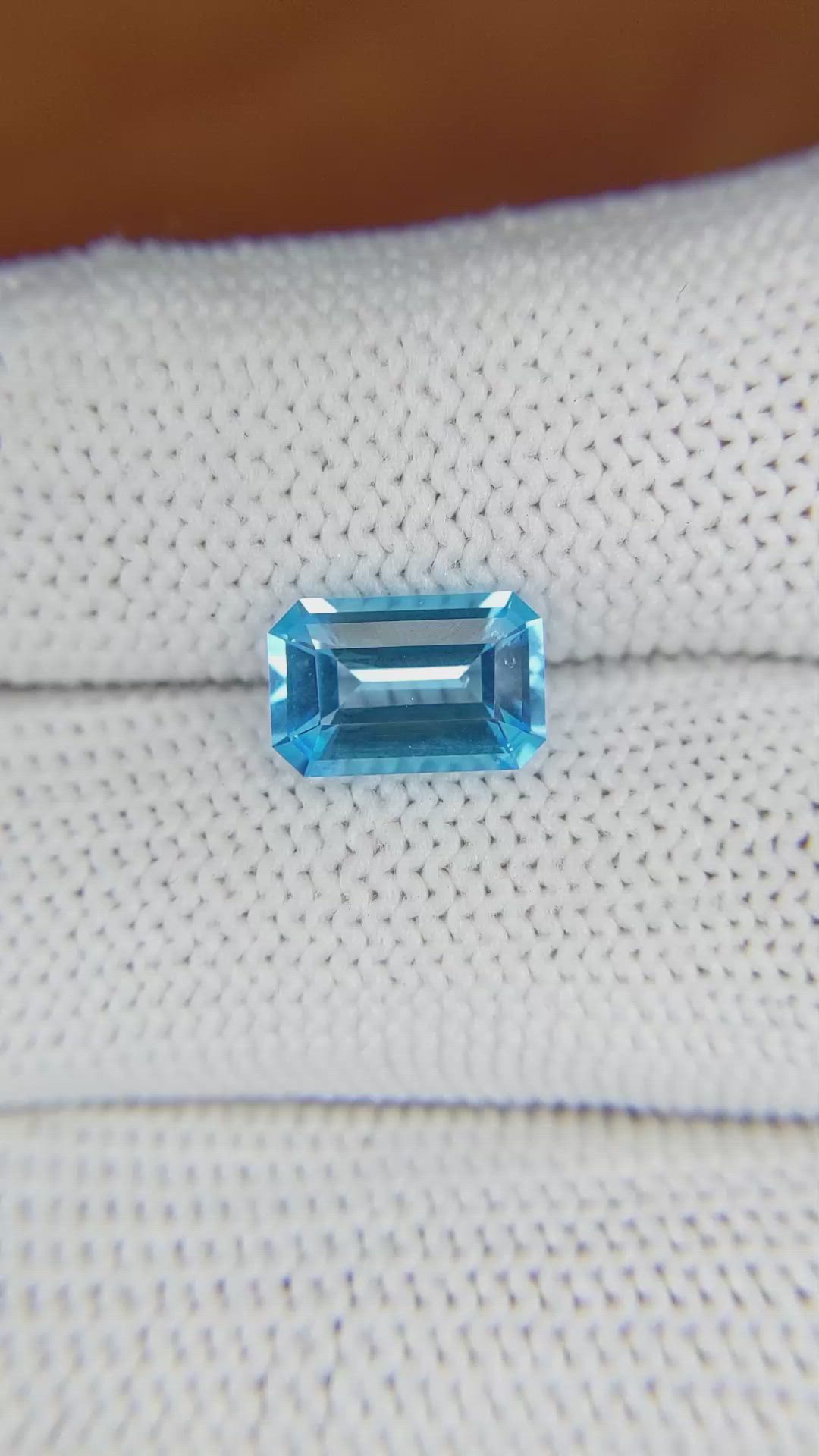 2.26 Ct. Topaz from Ceylon (Sri Lanka) Size Video