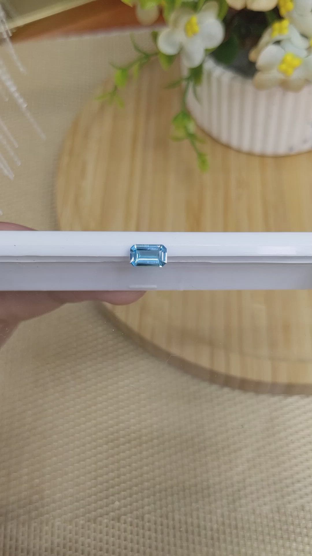 1.11 Ct. Topaz from Ceylon (Sri Lanka) Size Video