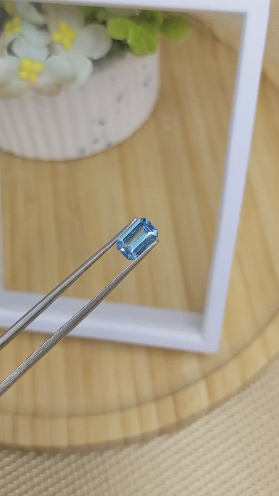 1.11 Ct. Topaz from Ceylon (Sri Lanka) Size Video