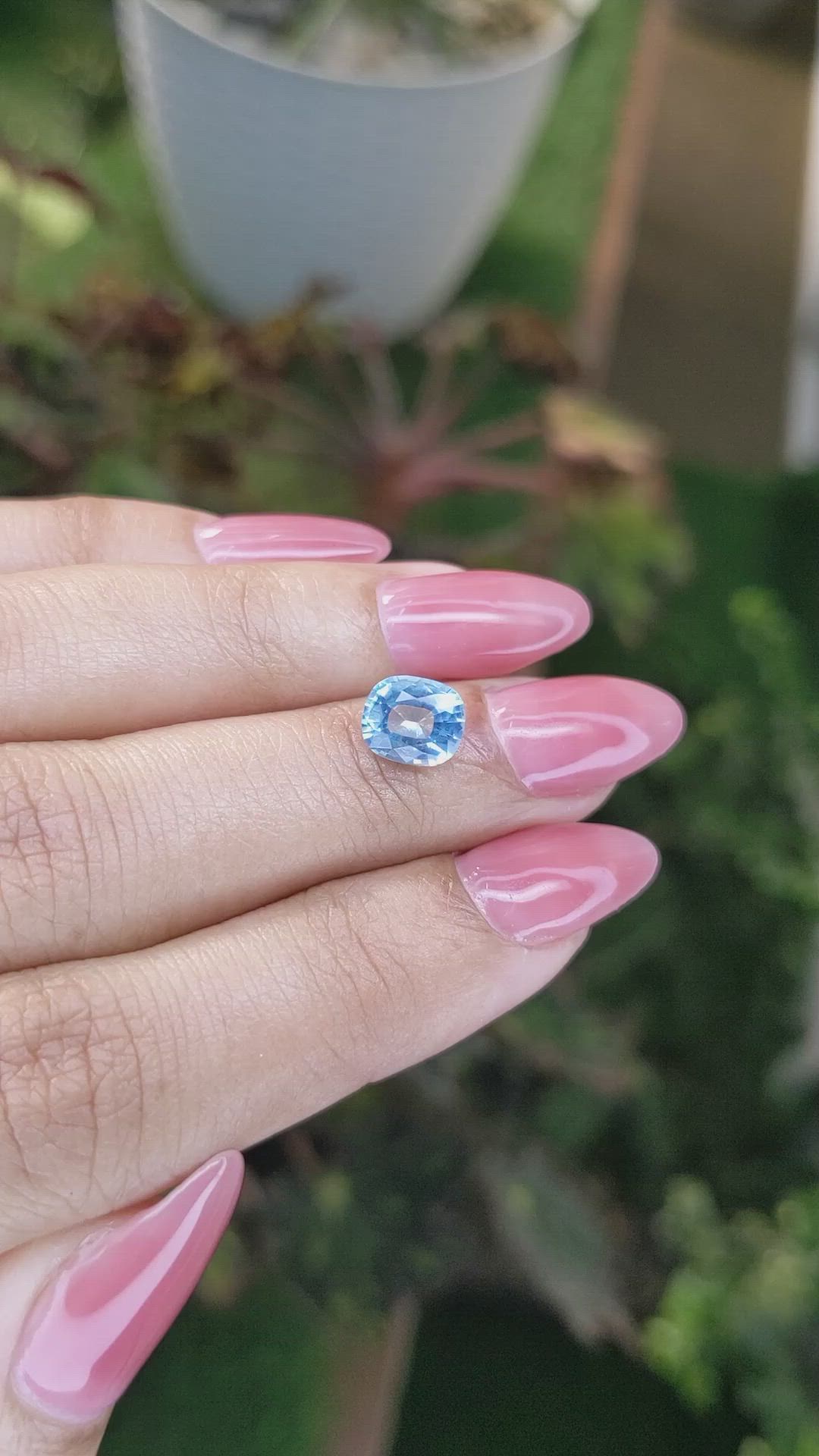 1.47 Ct. Topaz from Ceylon (Sri Lanka) Size Video